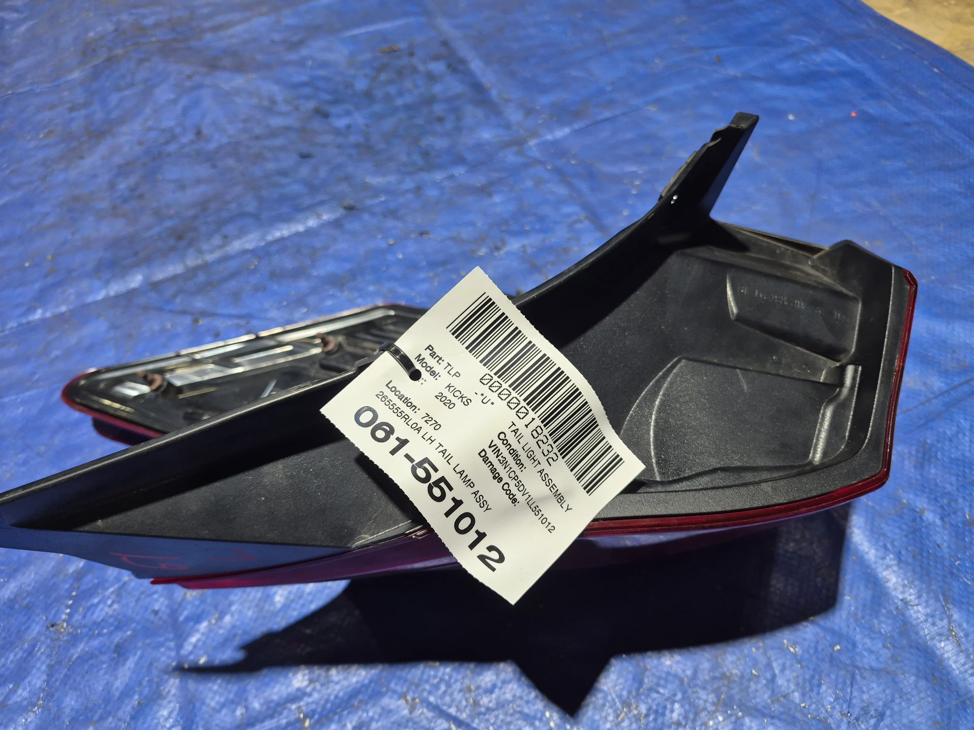 Lh Tail Lamp Assy · 2