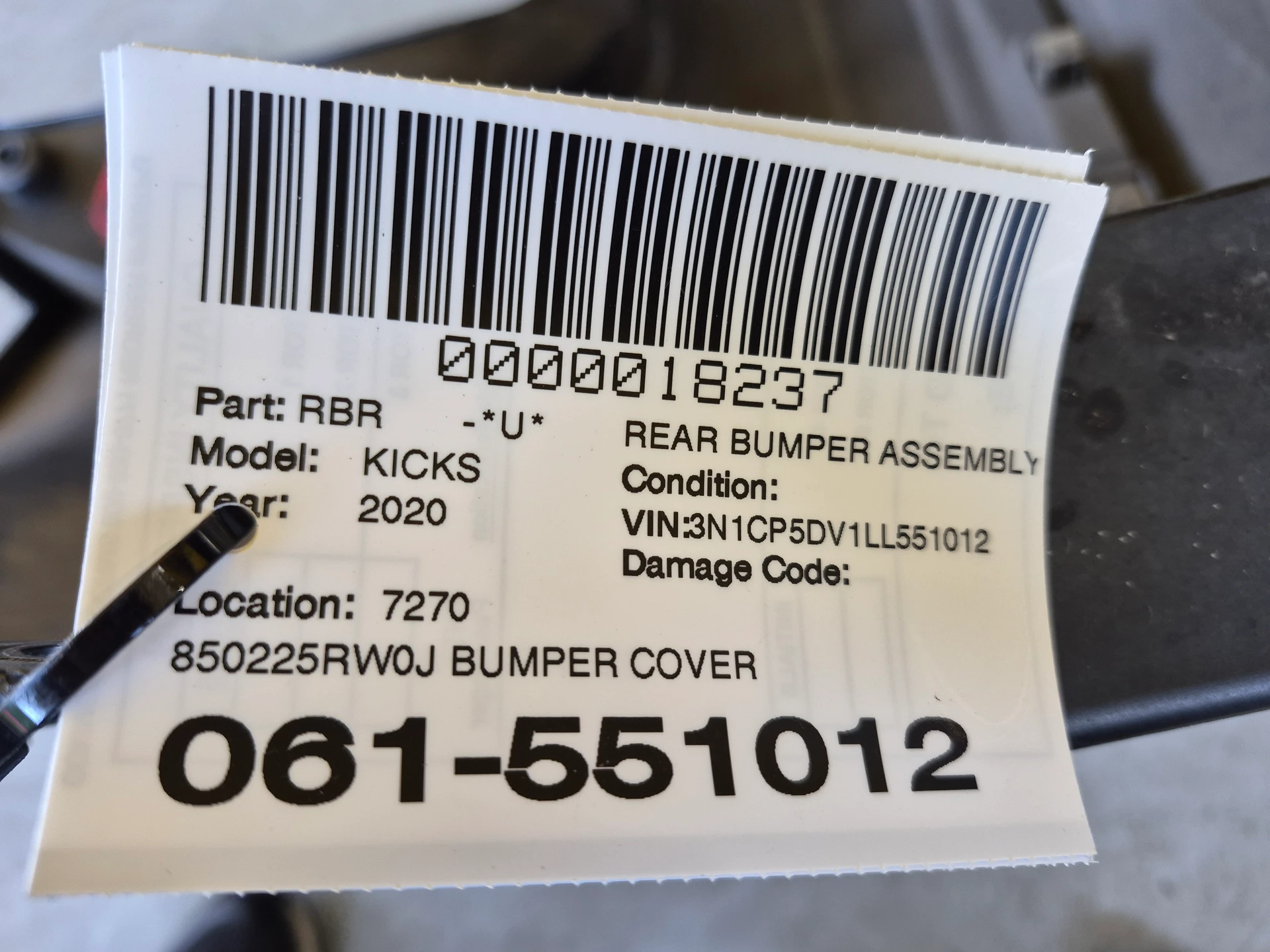 Bumper Cover · 2