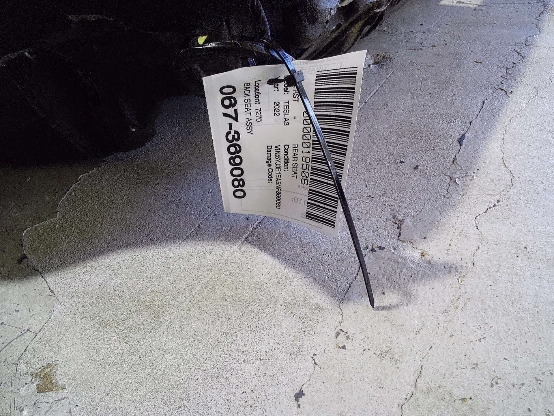 Back Seat Assy · 2