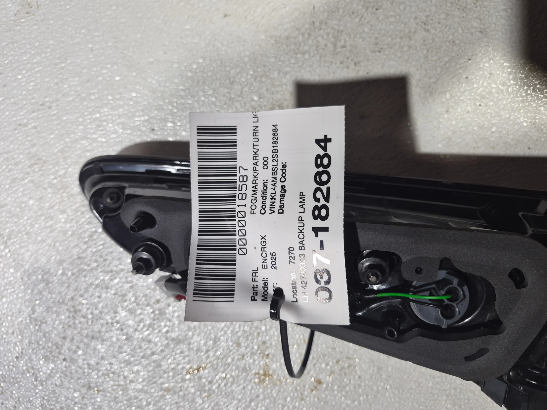 Lh Backup Lamp · 2