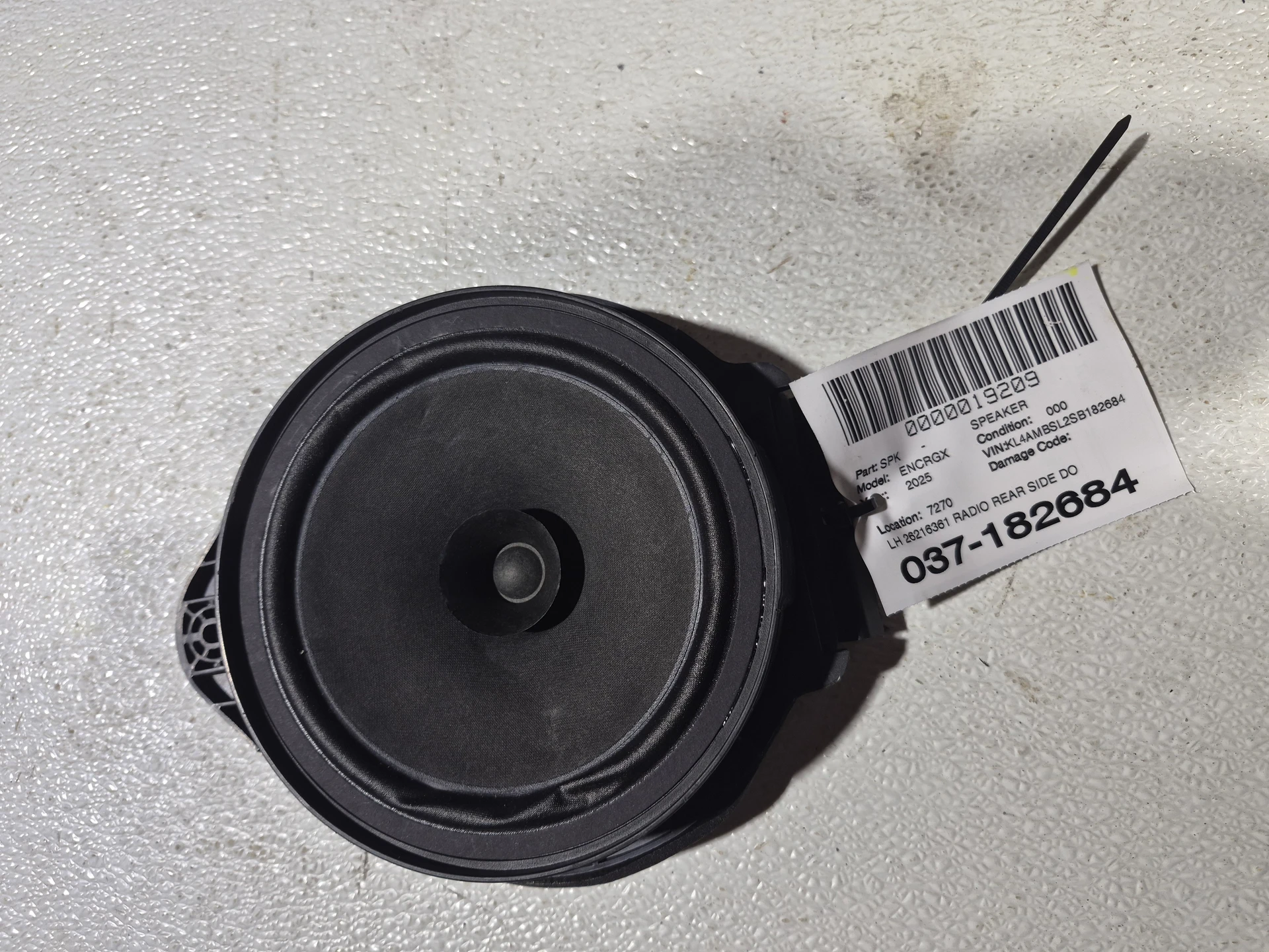 Lh Radio Rear Side Door Speaker · 1