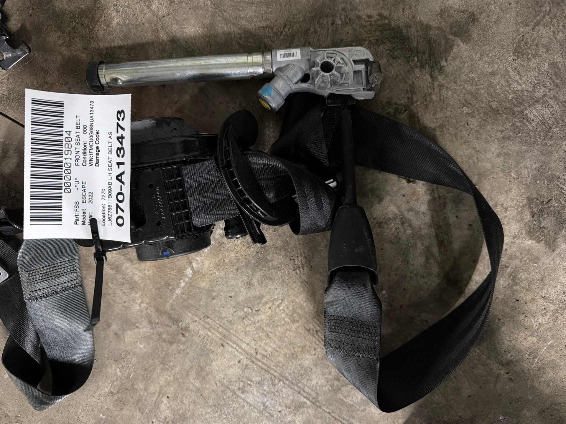 Lh Seat Belt Assy · 1