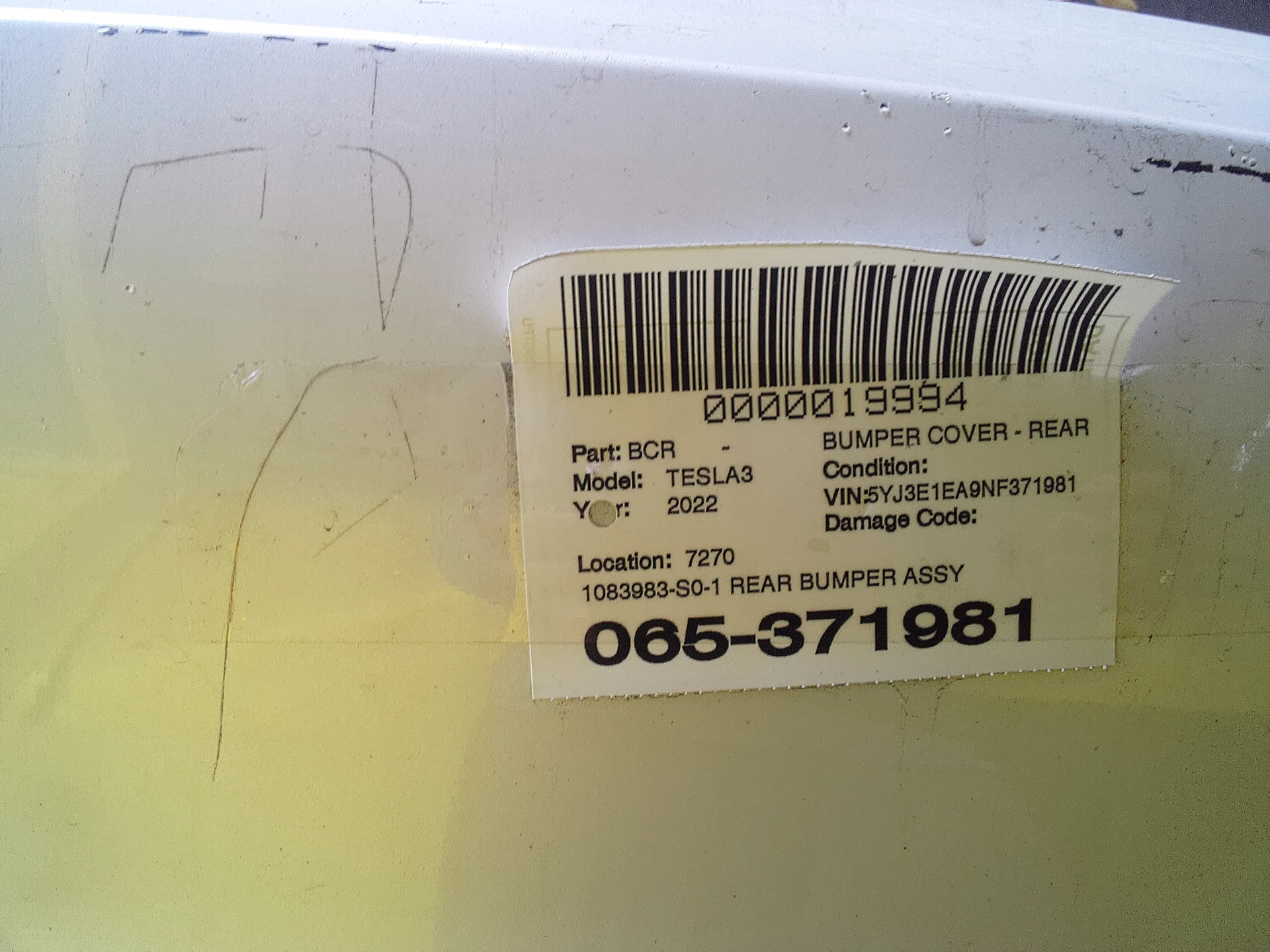 Rear Bumper Assy · 2
