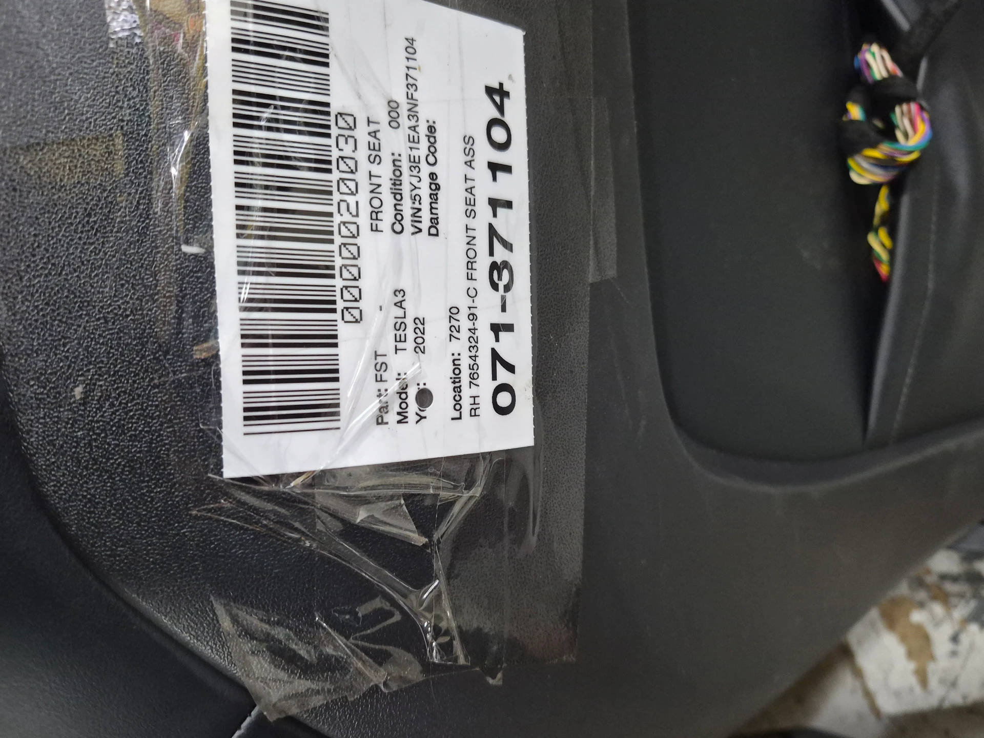 Rh Front Seat Assy · 2