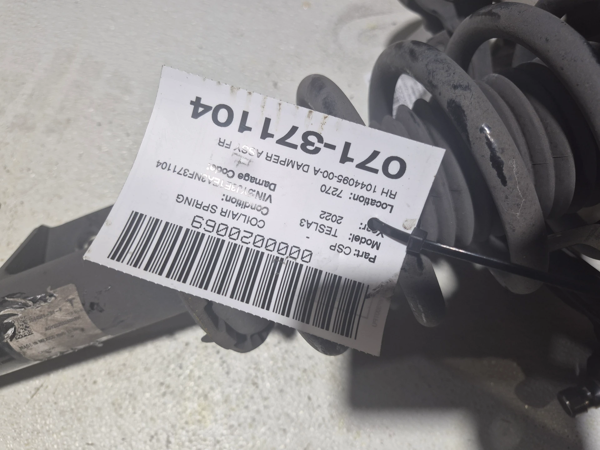 Rh Damper Assy Front Rear Wheel Drive · 2
