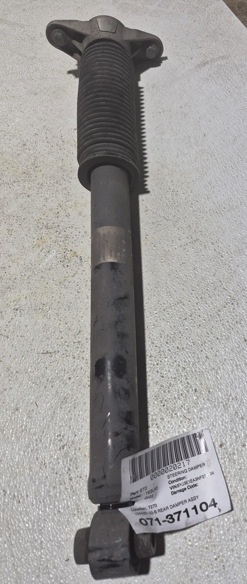Rear Damper Assembly-rear Wheel Drive · 1