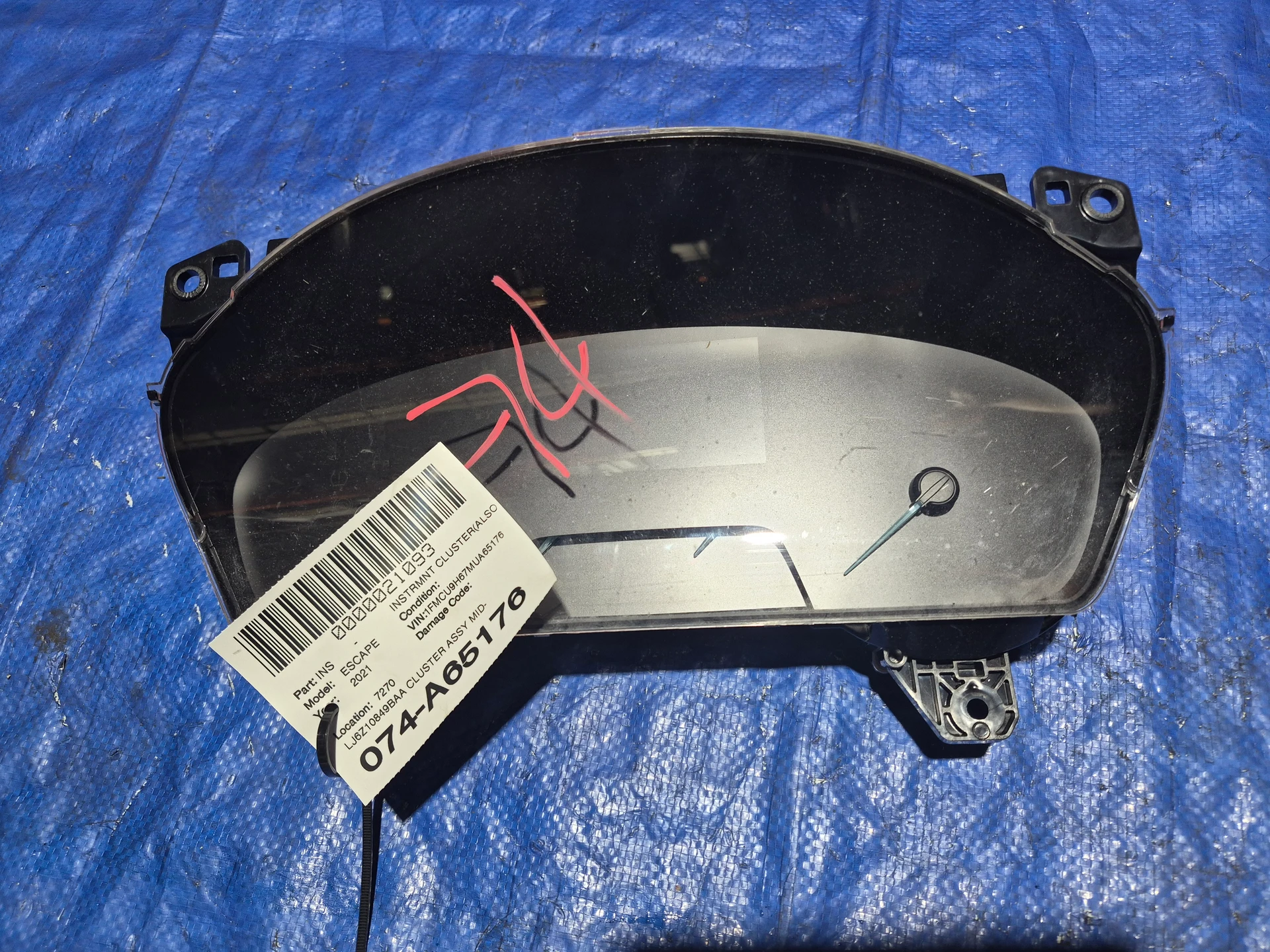 Cluster Assy Mid-series w/o Paddle Shift · 1