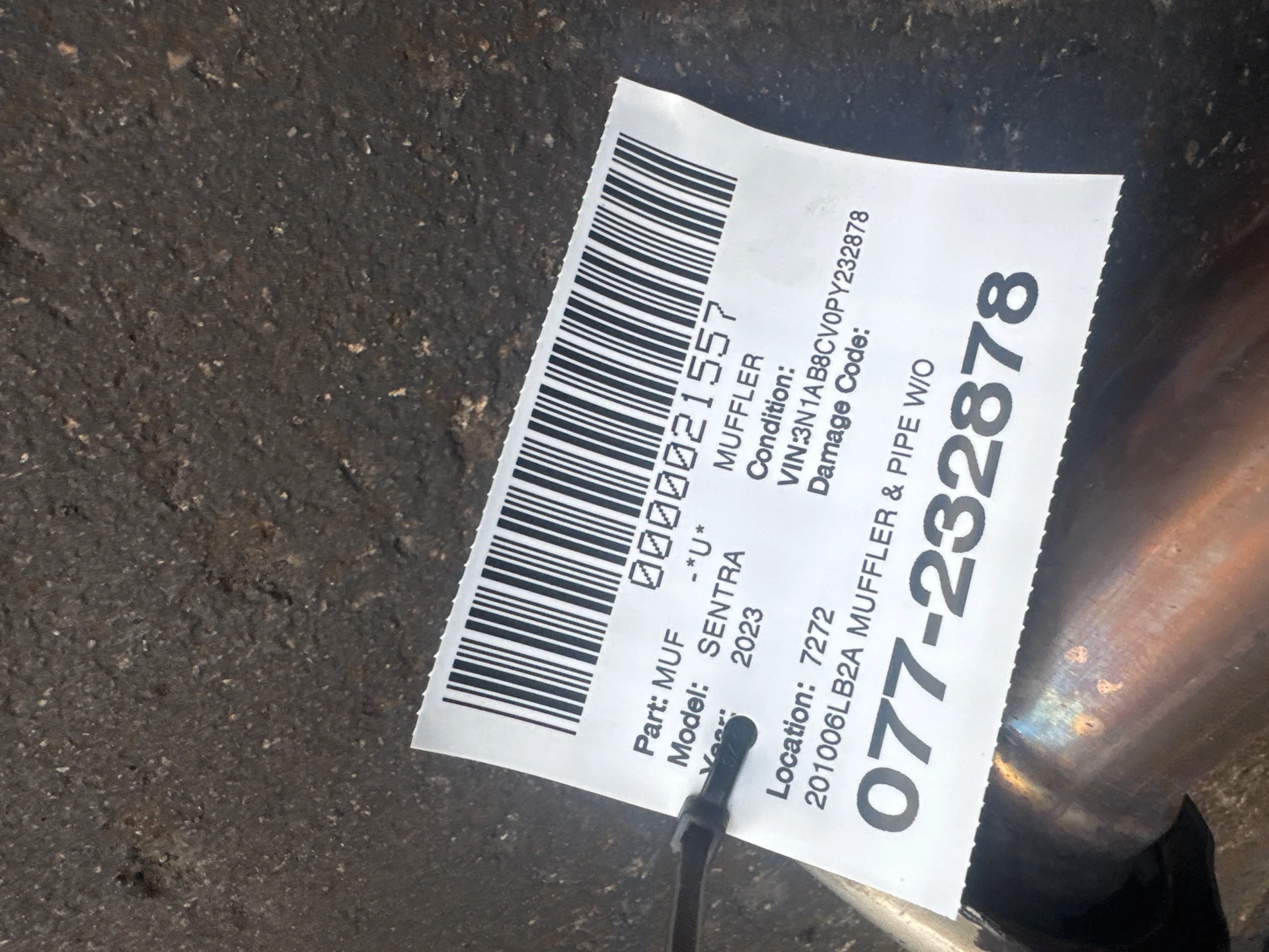 Muffler & Pipe w/o Chrome Tip · 2