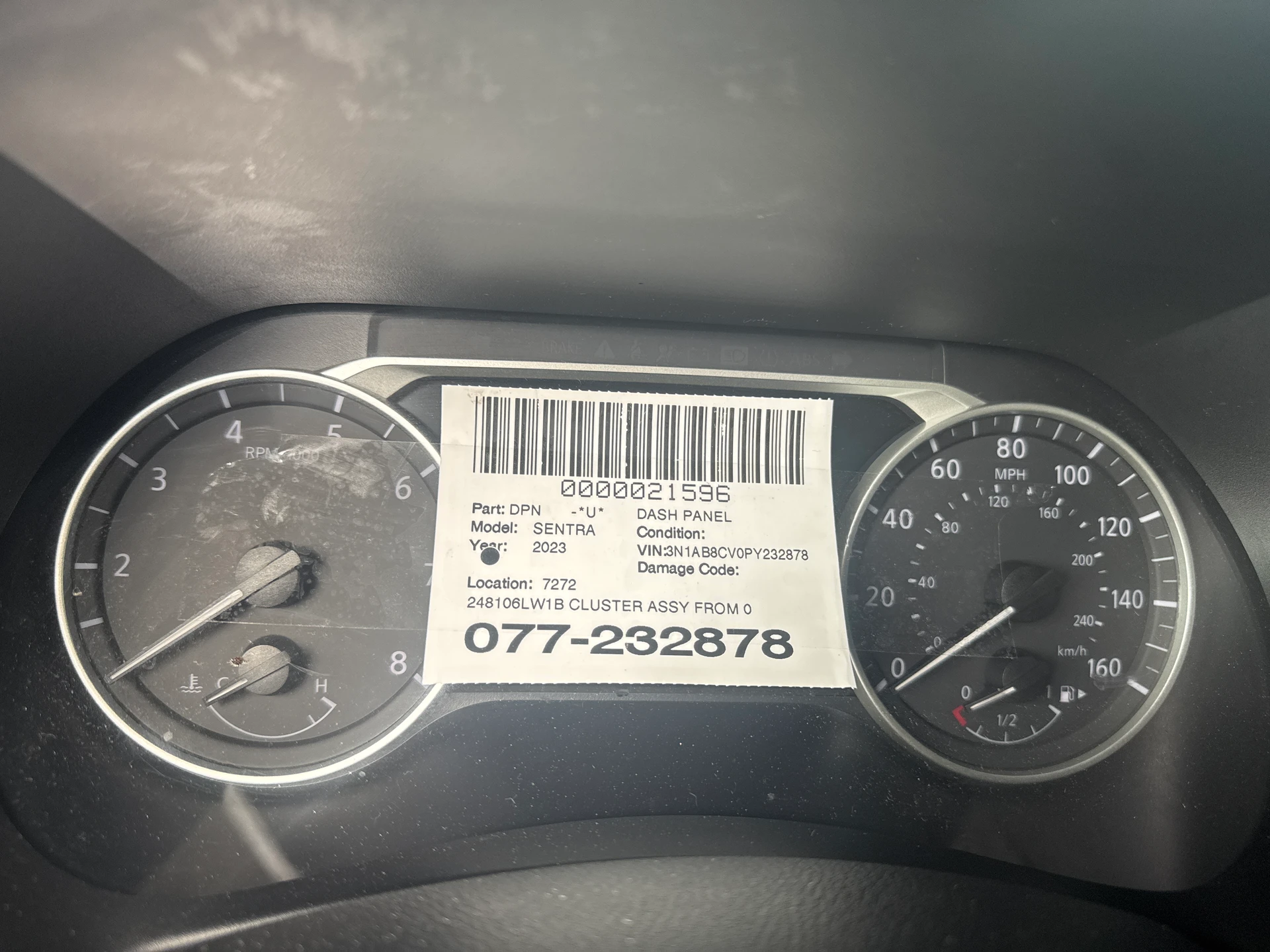 Cluster Assy From 05/2021 W/7" Display · 1