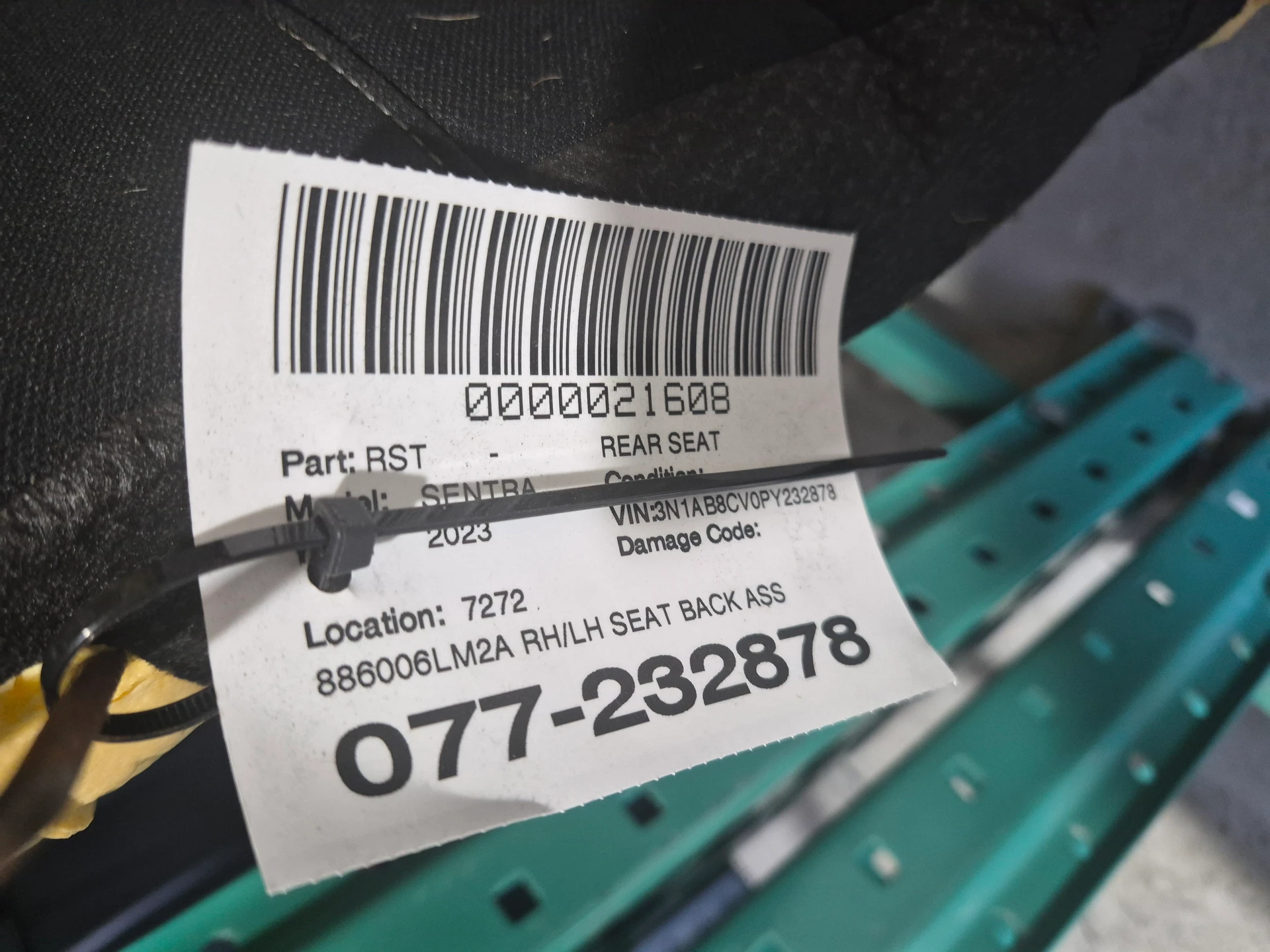 Rh/lh Seat Back Assy Premium Cloth · 2