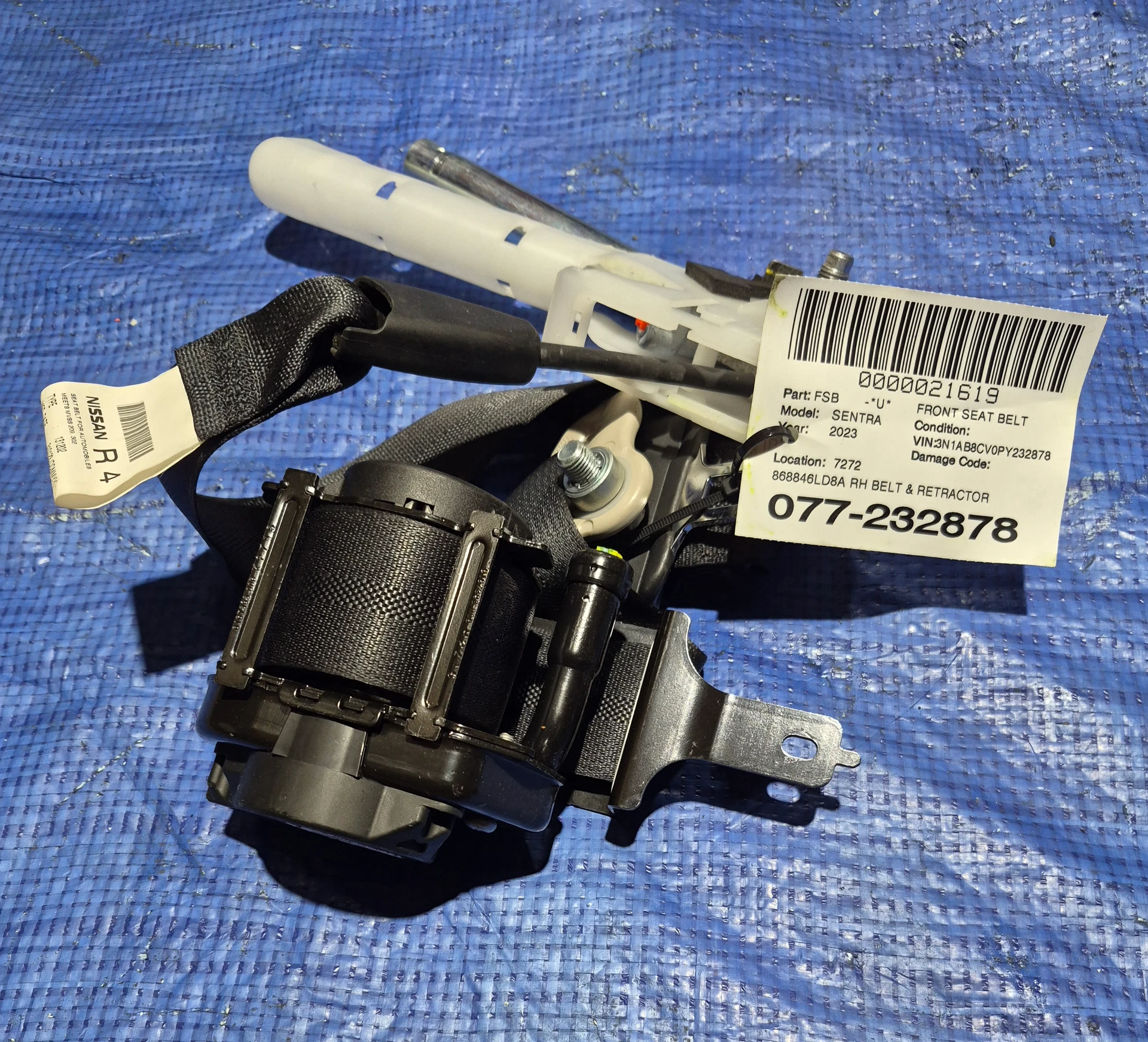 Rh Belt & Retractor · 1