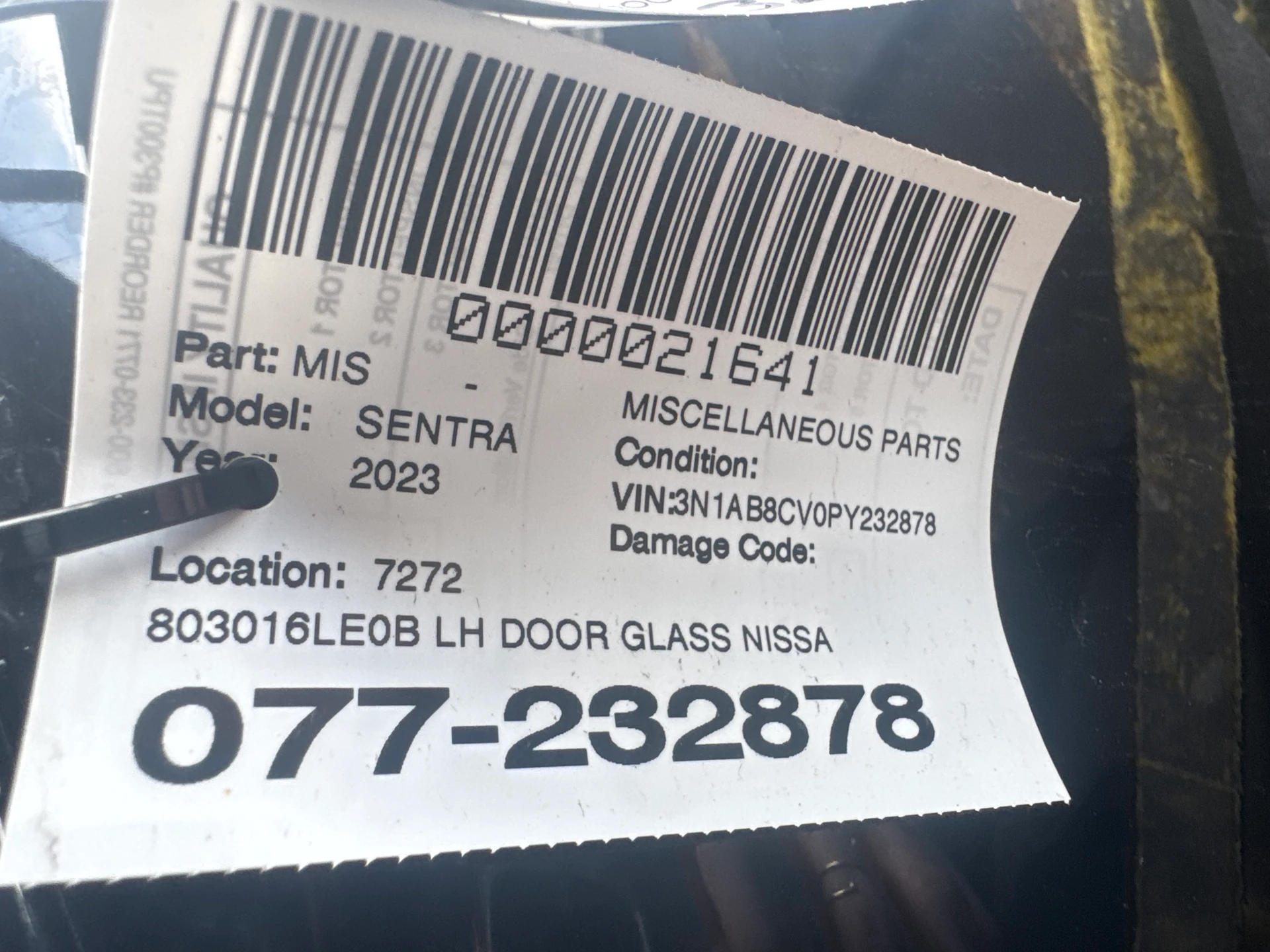 Lh Door Glass · 2