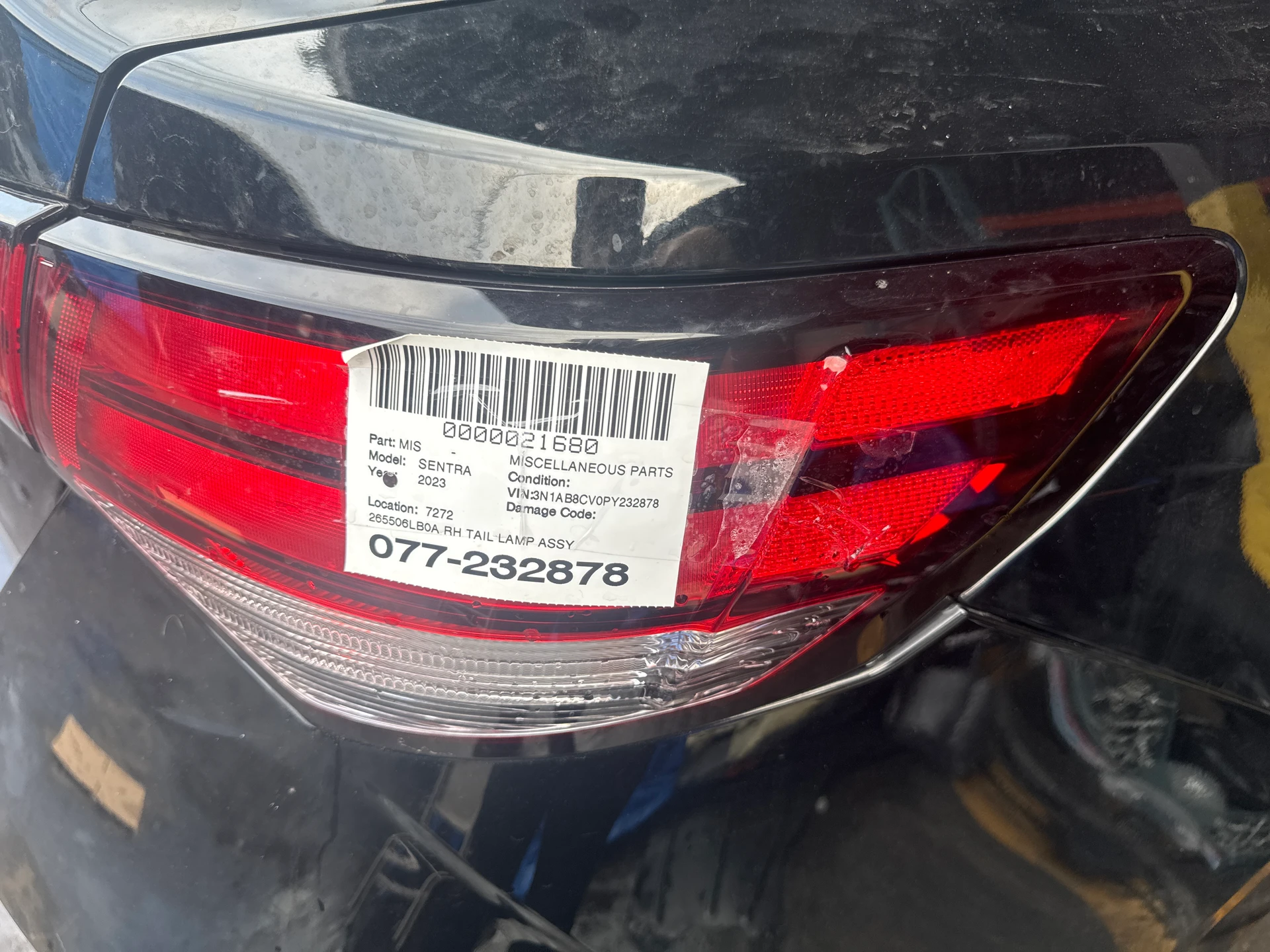 Rh Tail Lamp Assy · 1