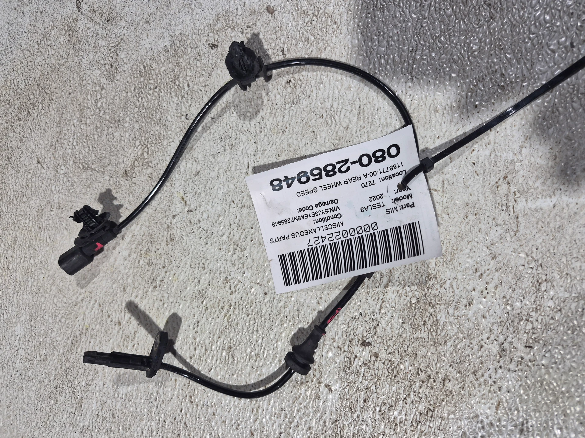 Rear Wheel Speed Sensor · 1