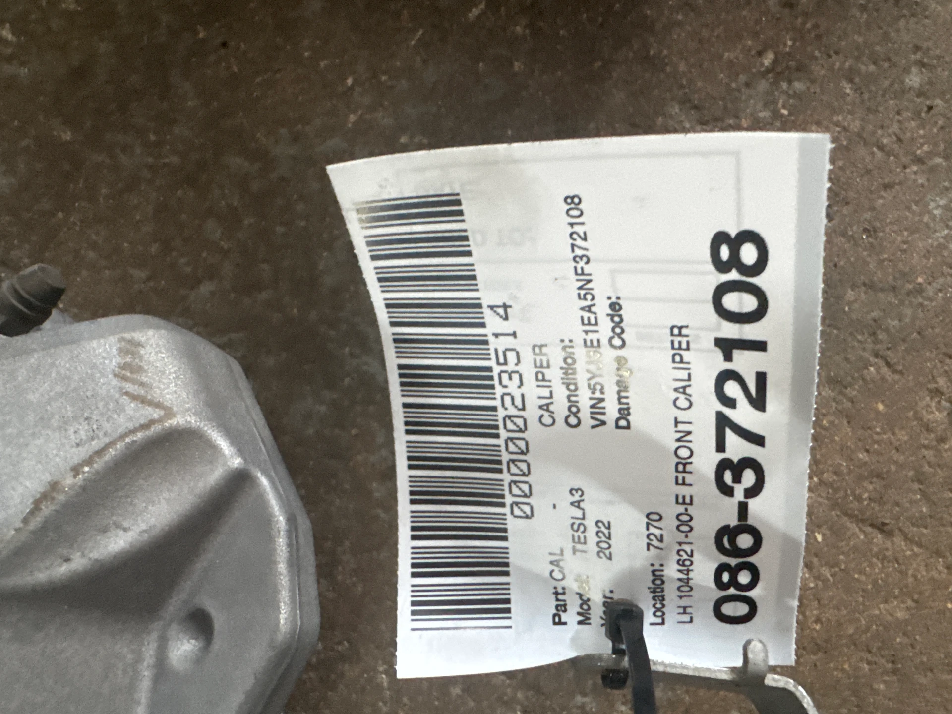 Lh Front Caliper · 2