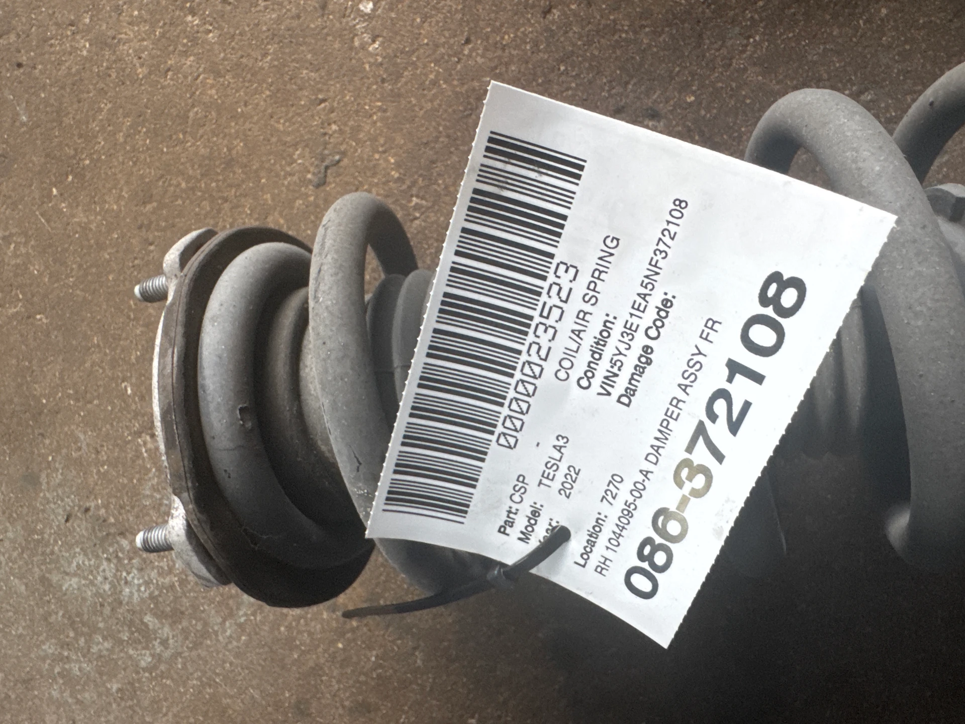 Rh Damper Assy Front Rear Wheel Drive · 2