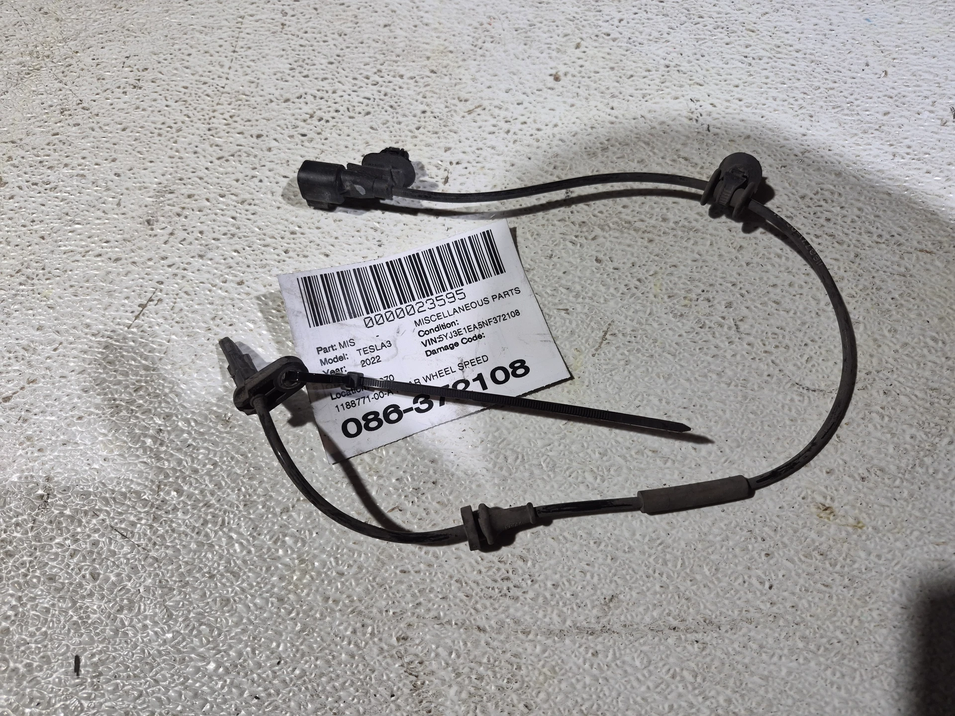 Rear Wheel Speed Sensor · 1
