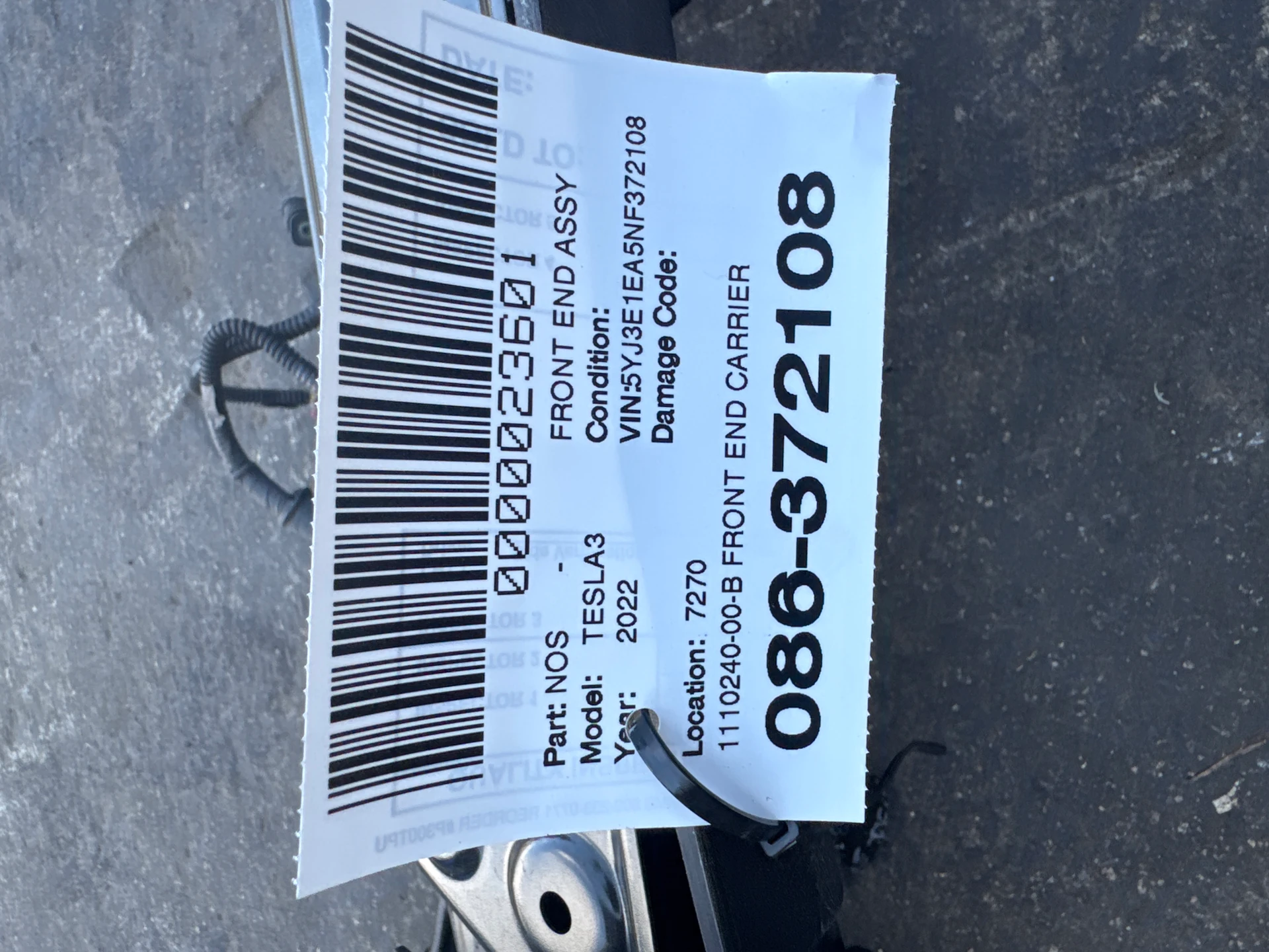 Front End Carrier Component · 2