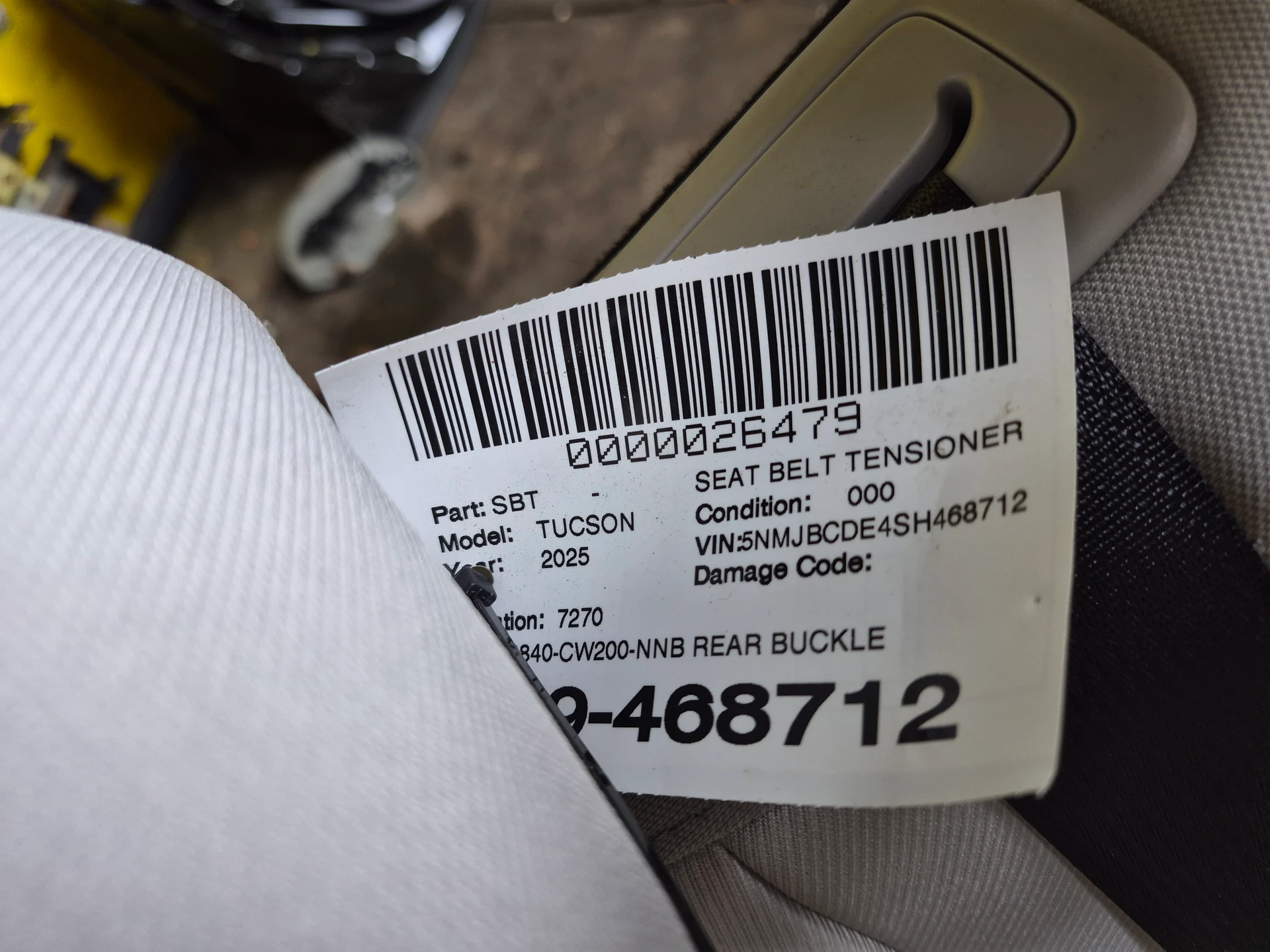 Rh Rear Buckle · 2
