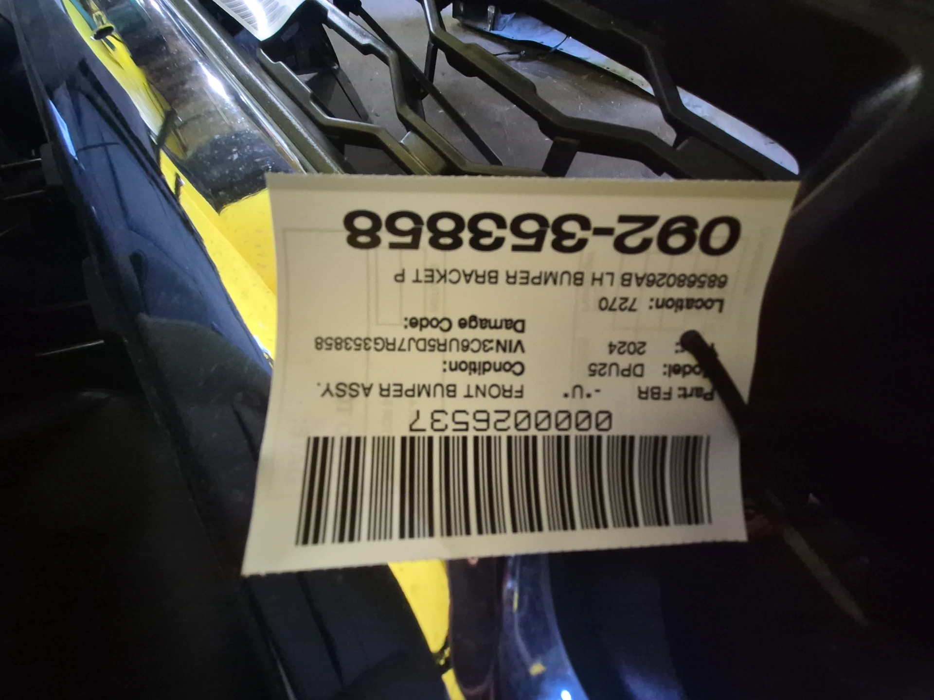 Lh Bumper Bracket Plate · 2