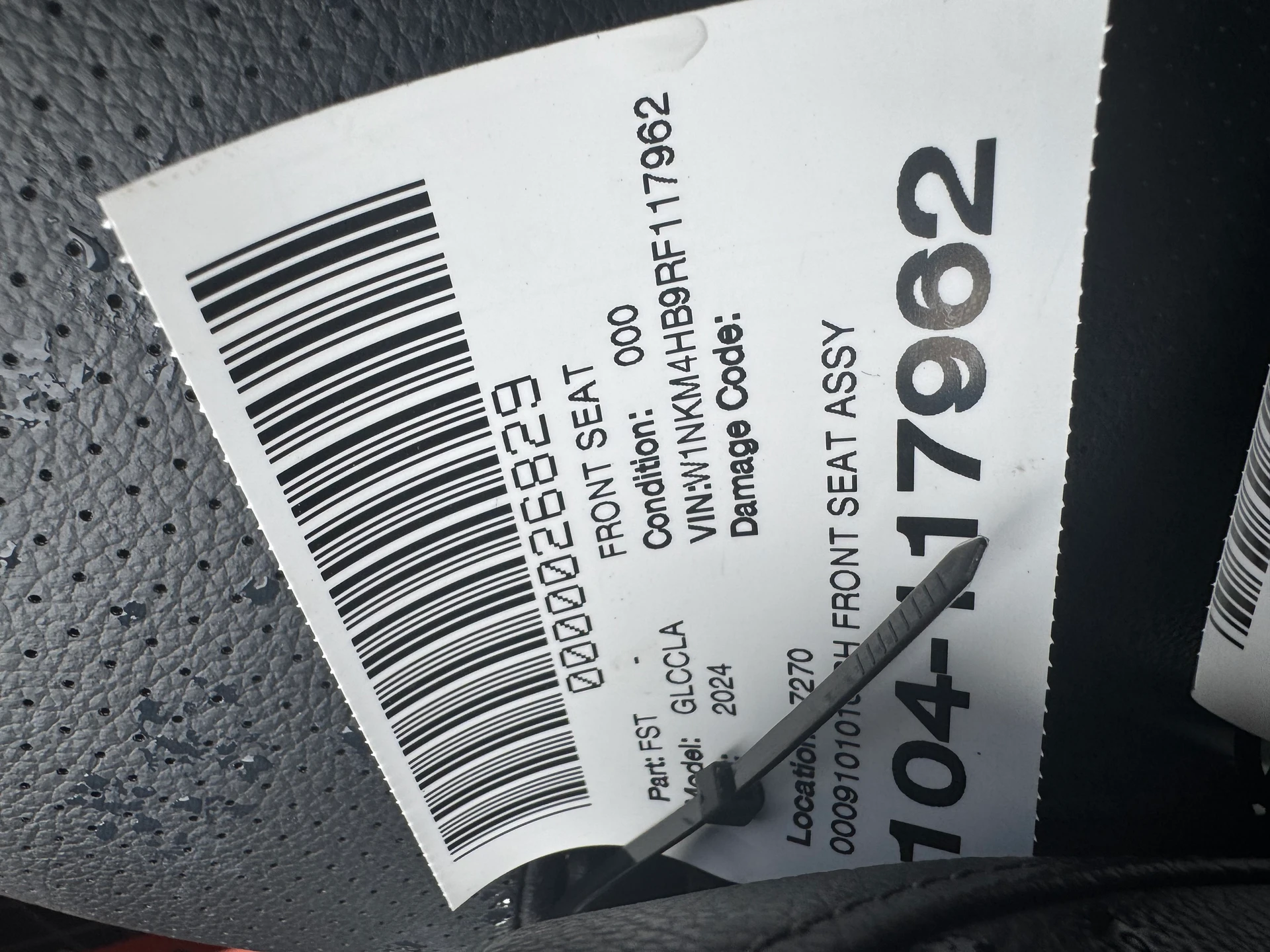 Rh Front Seat Assy · 2