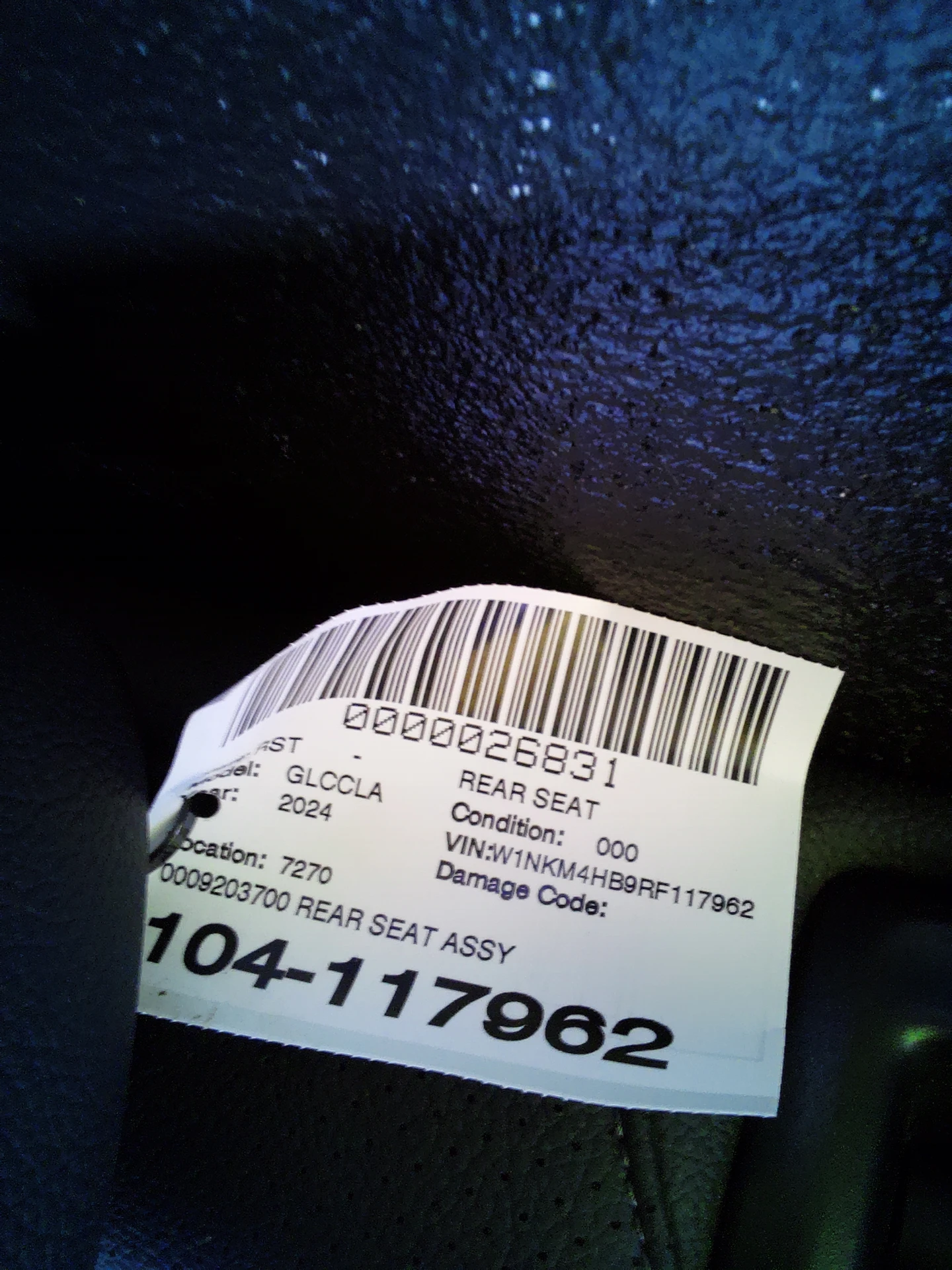 Rear Seat Assy · 2