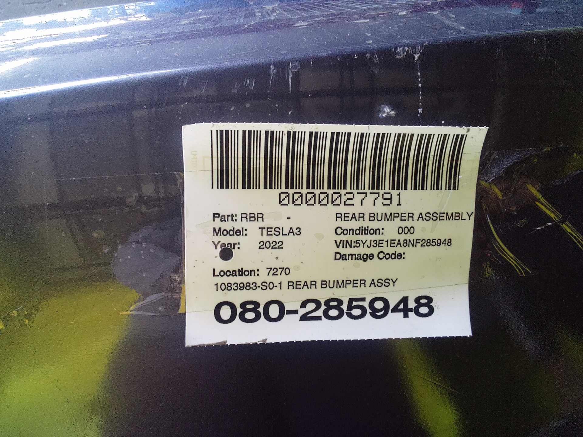 Rear Bumper Assy · 2