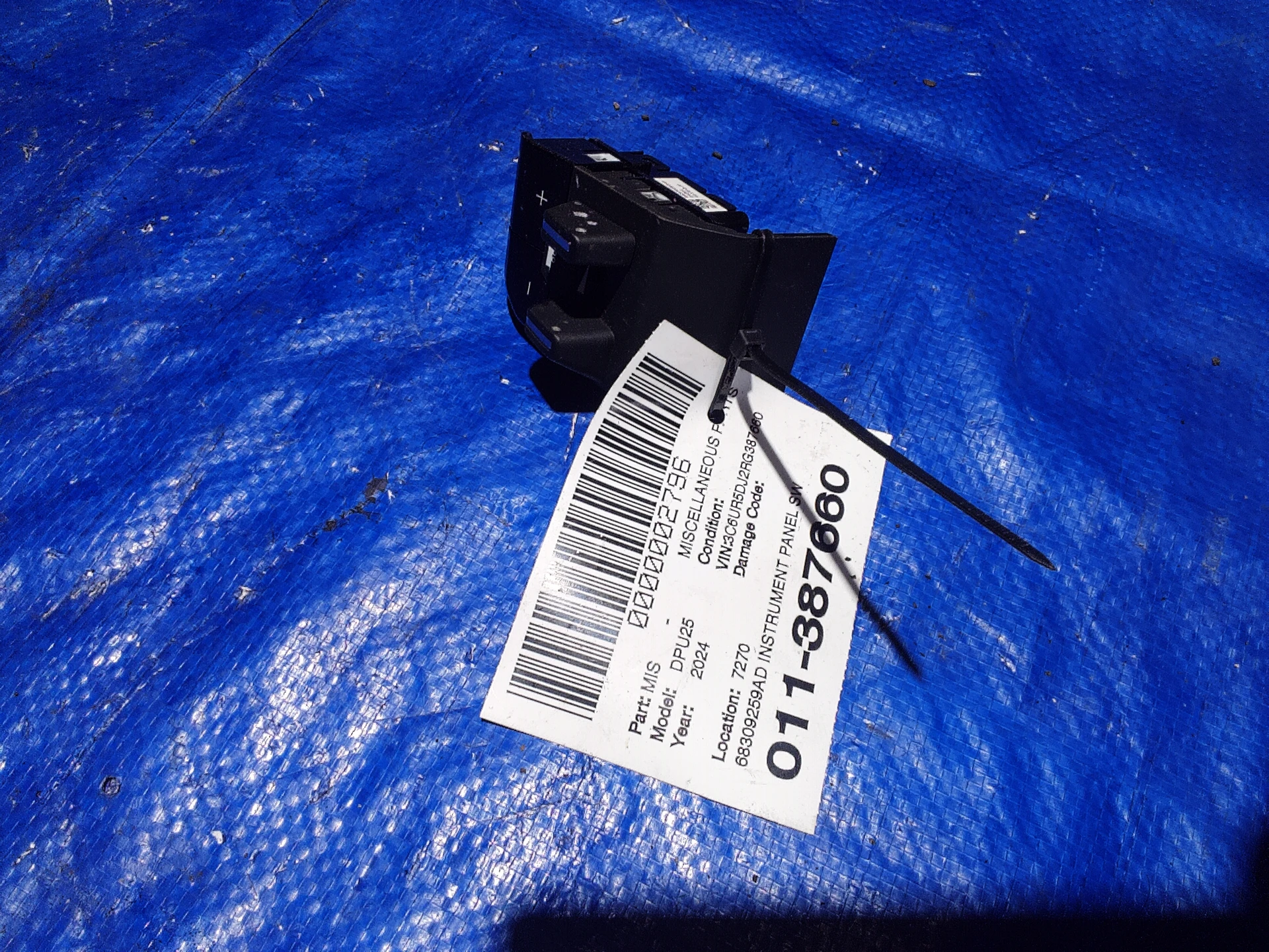 Instrument Panel Switch · 1