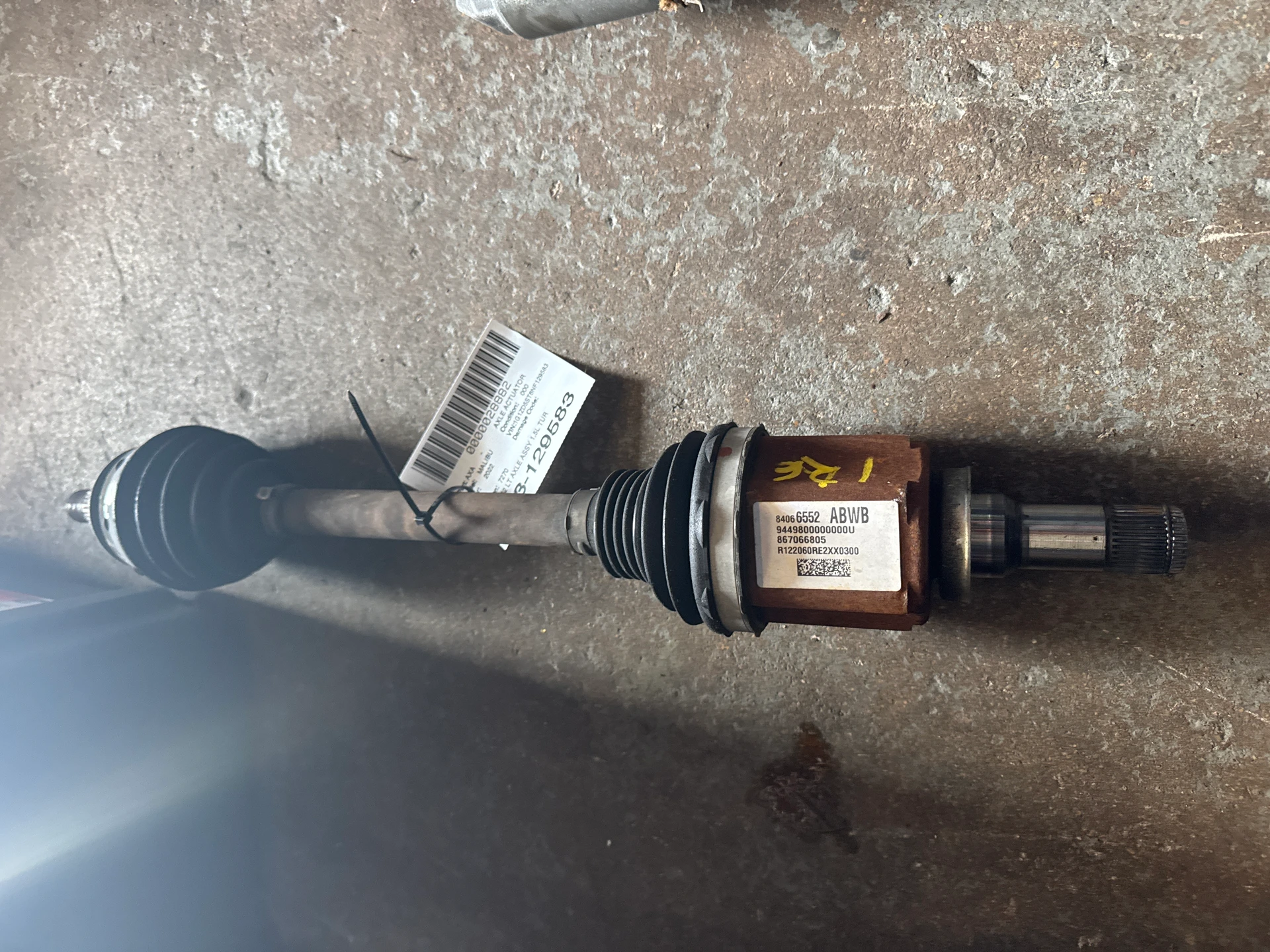 Lt Axle Assy 1.5l Turbo, Left Side All · 1
