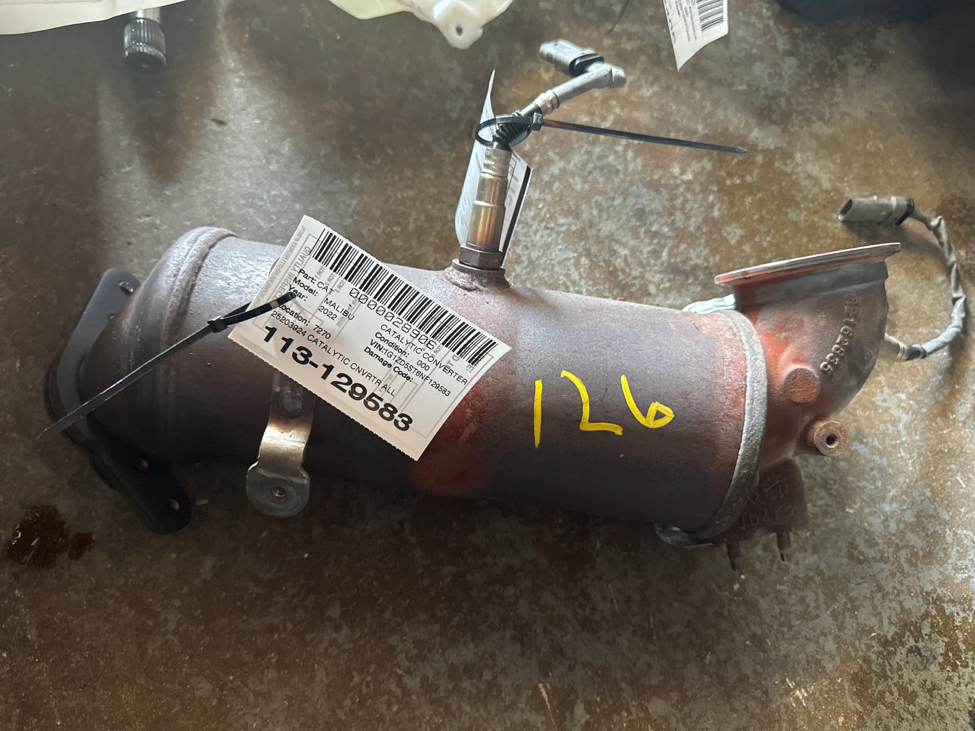 Rh Backup Lamp Assy · 1