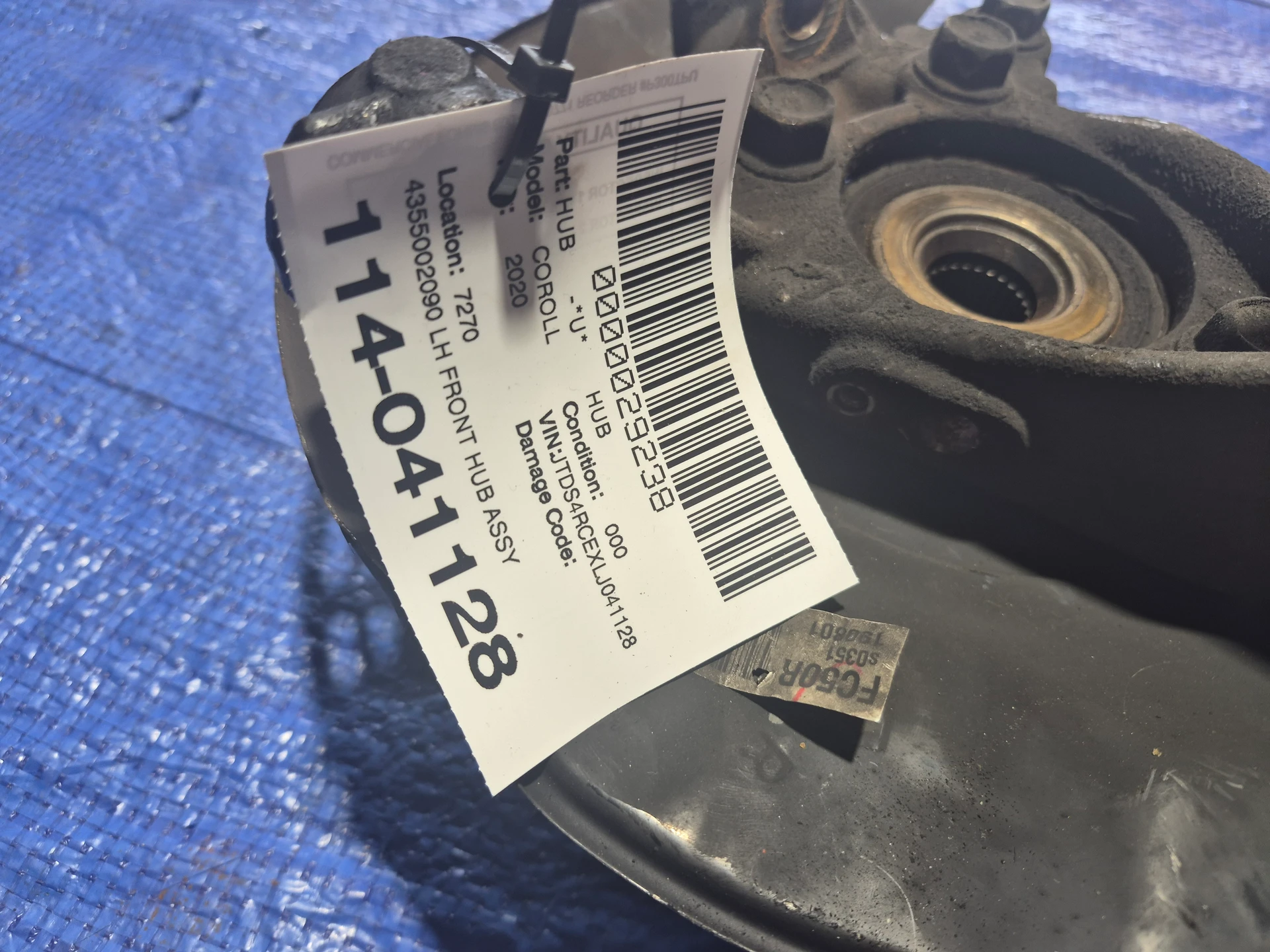Lh Front Hub Assy · 2