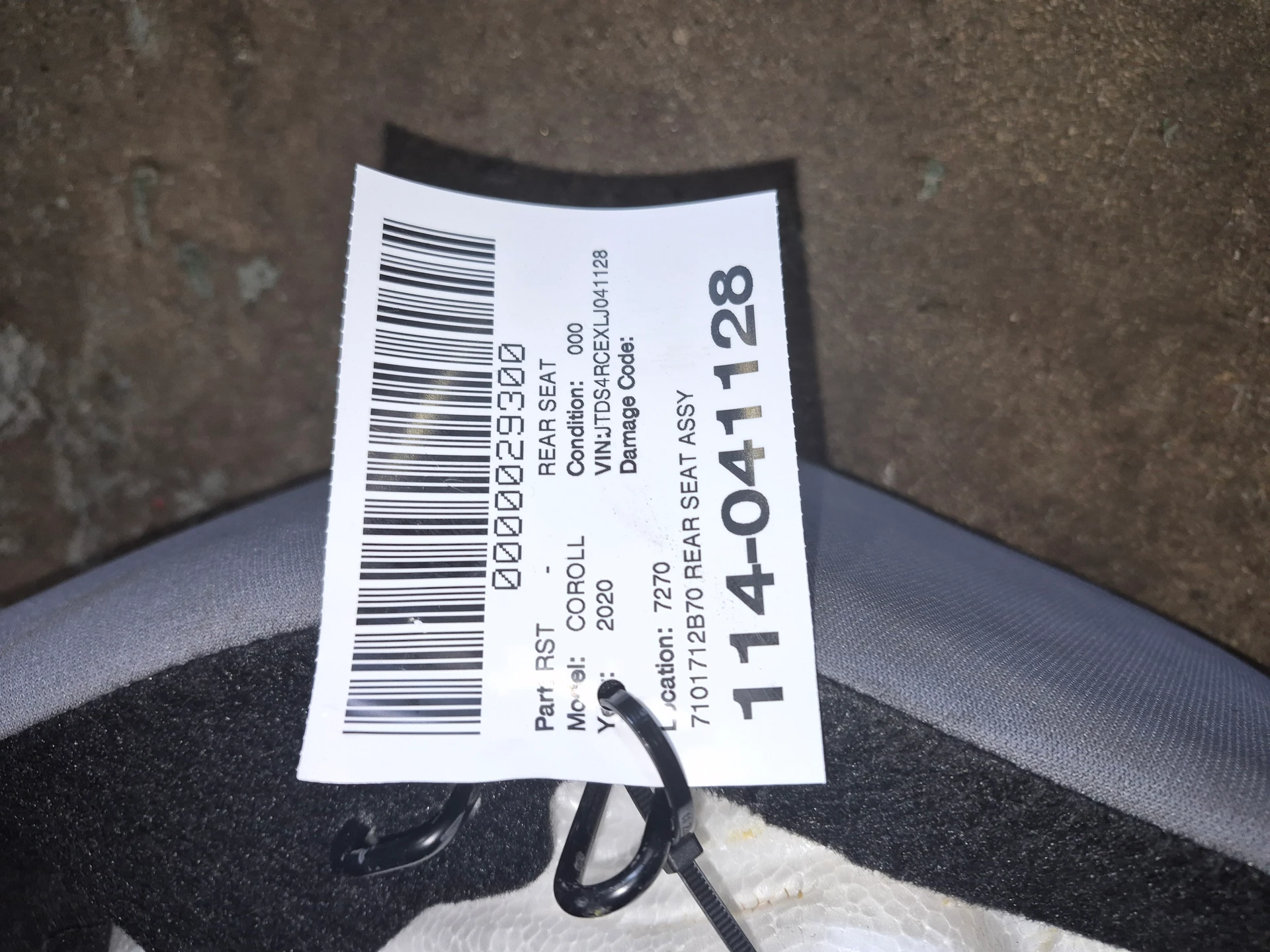 Rear Seat Assy · 2