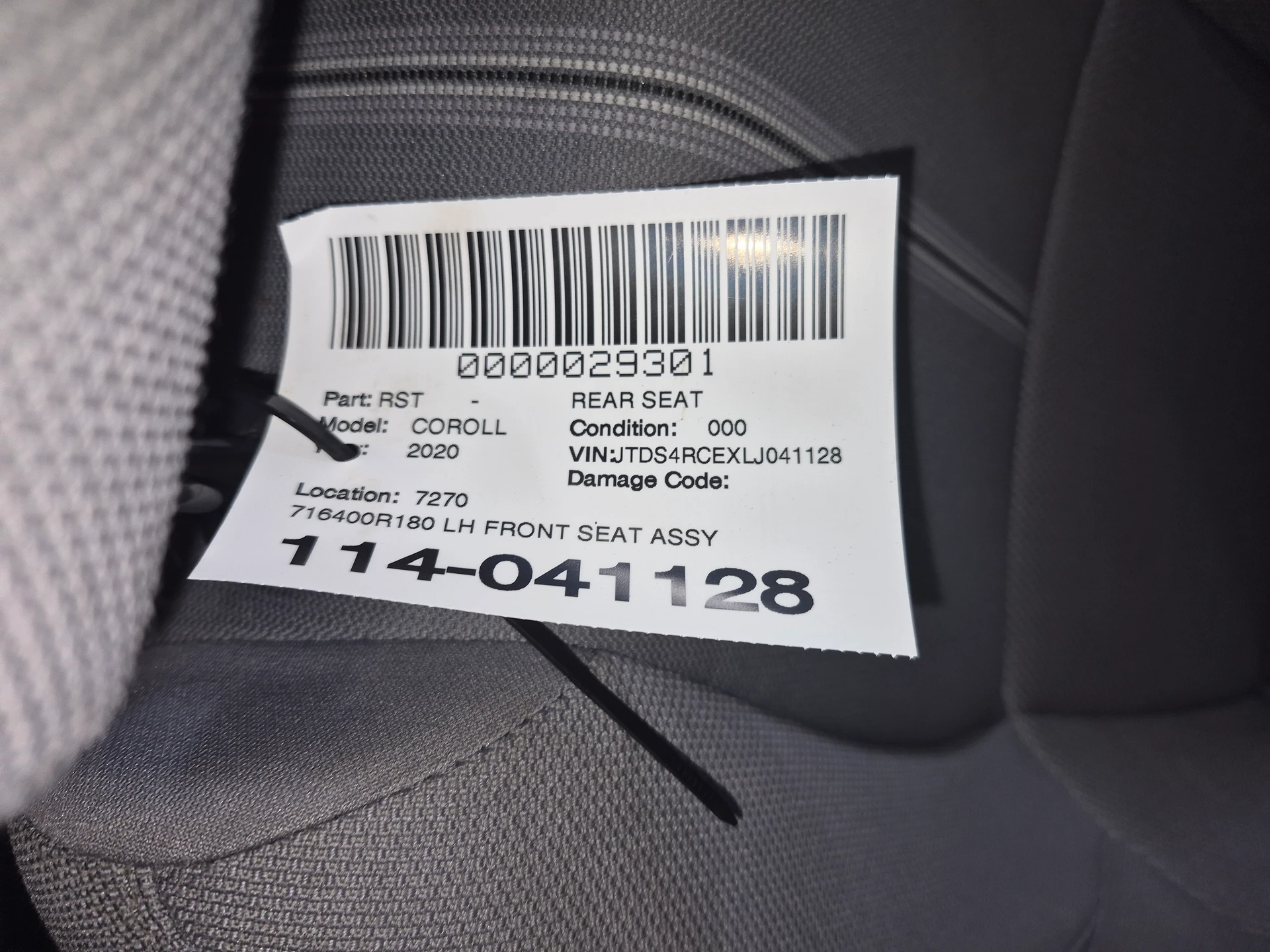Lh Front Seat Assy · 2