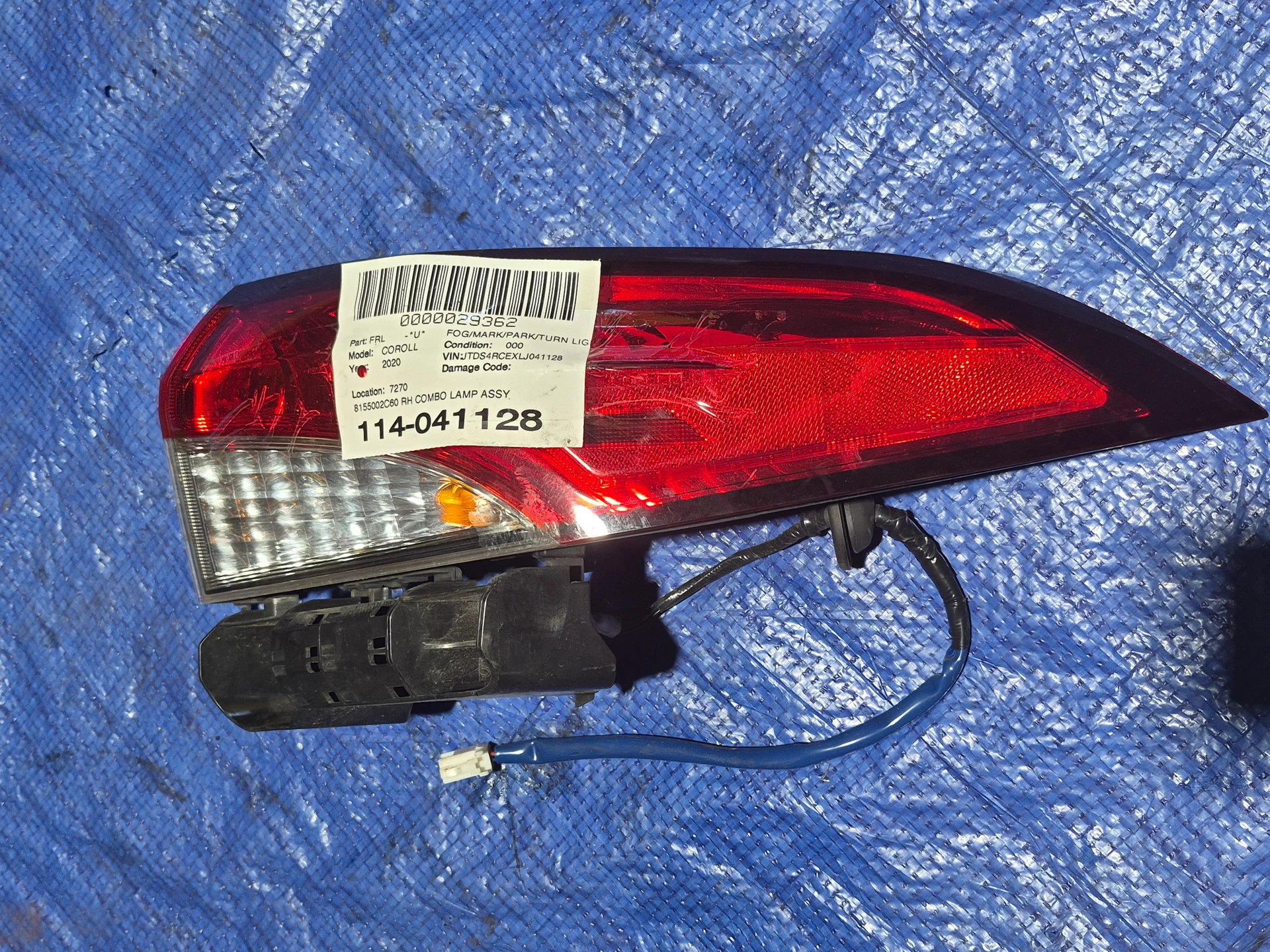 Rh Combo Lamp Assy · 1