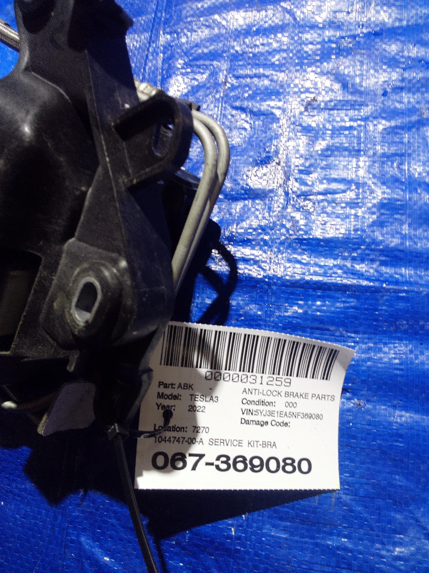 Service Kit-brake Hydraulic Control Unit · 2