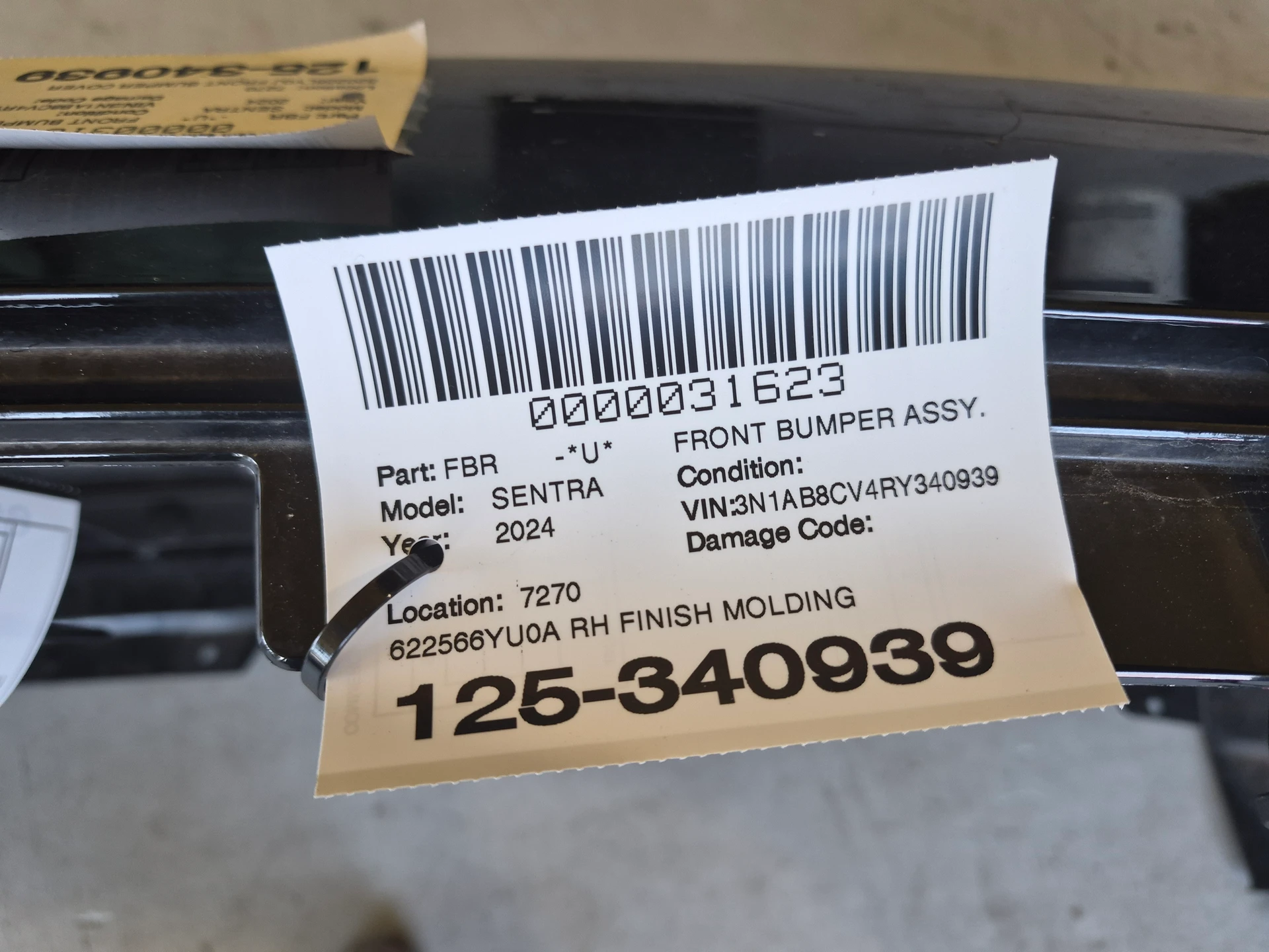 Rh Finish Molding · 2