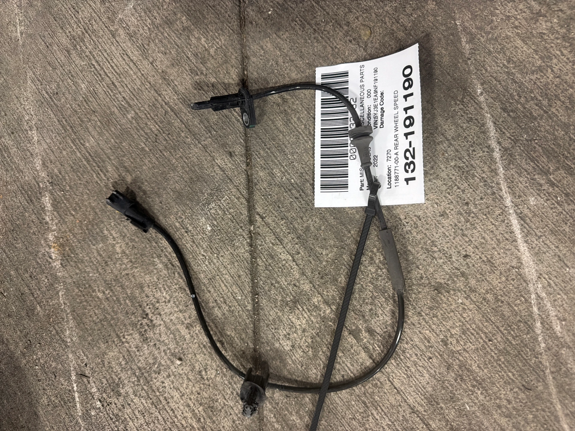 Rear Wheel Speed Sensor · 1