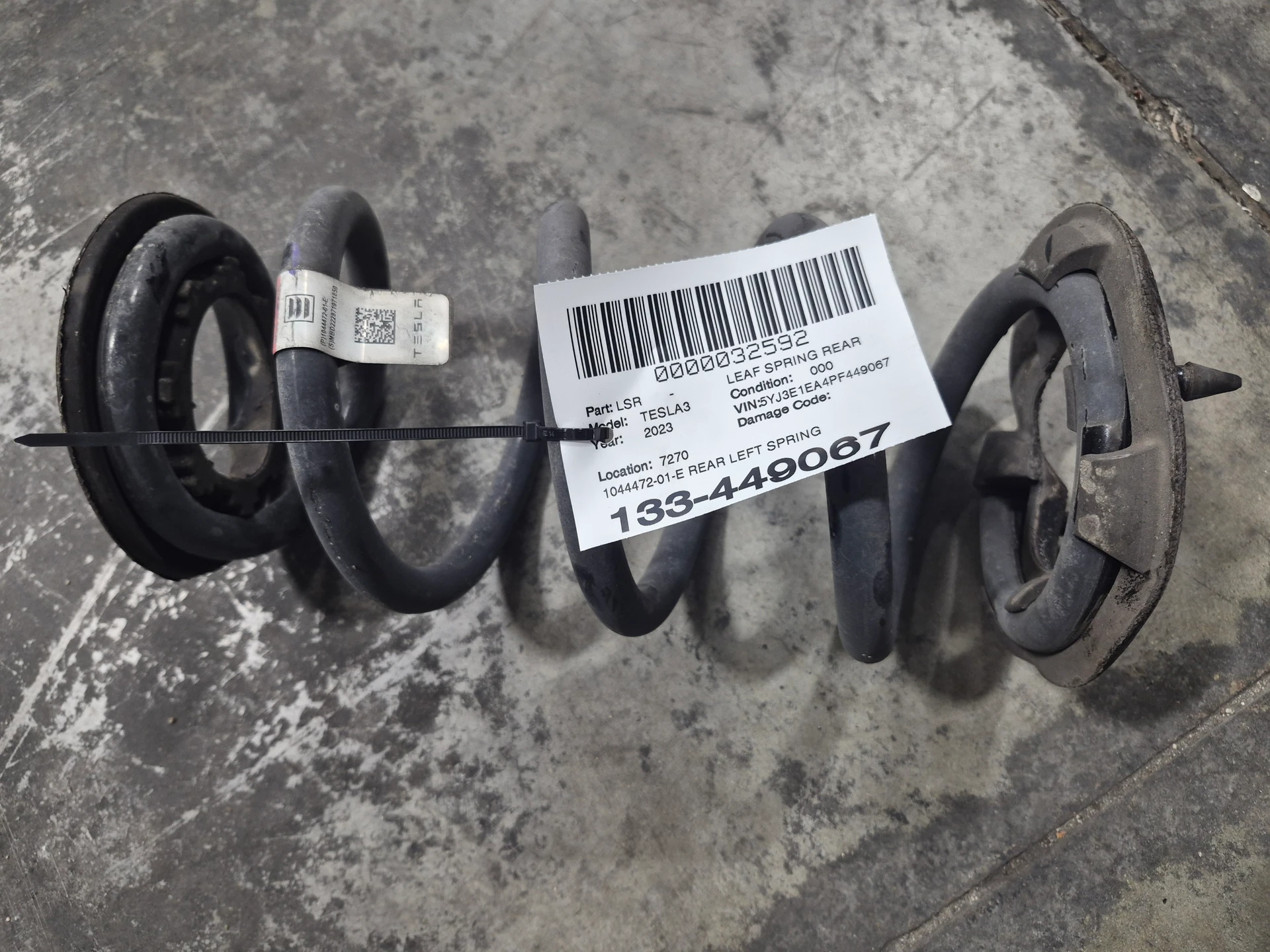 Rear Left Spring · 1