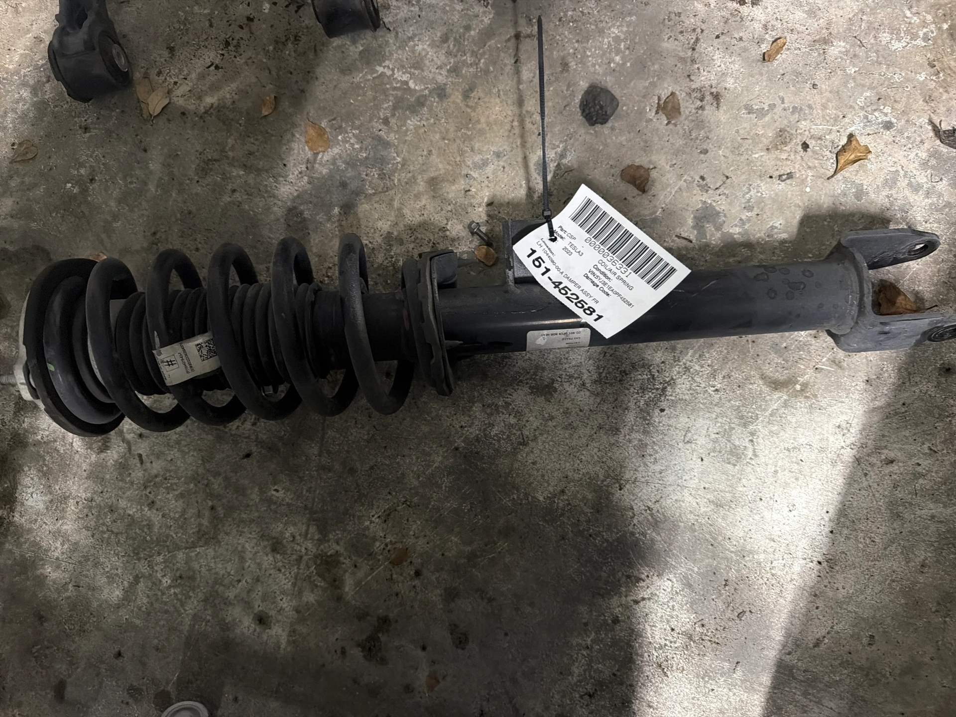 Lh Damper Assy Front Rear Wheel Drive · 1