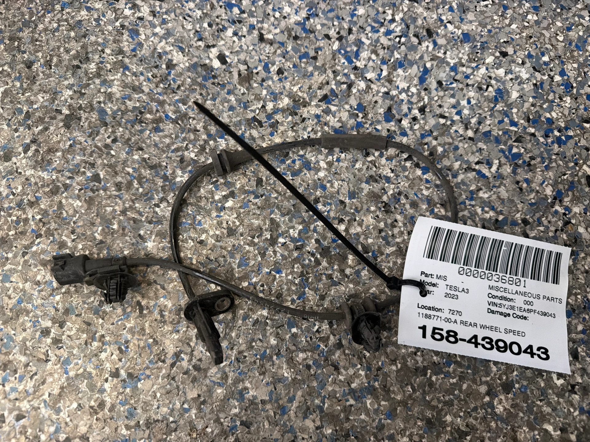 Rear Wheel Speed Sensor · 1