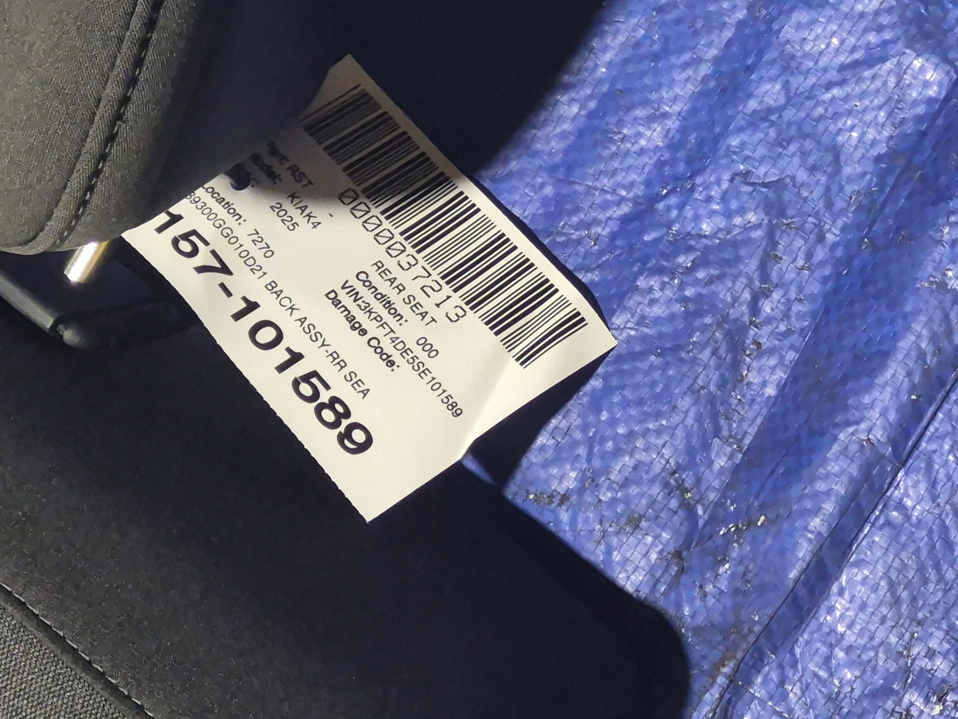 Back Assy-rr Seat · 2