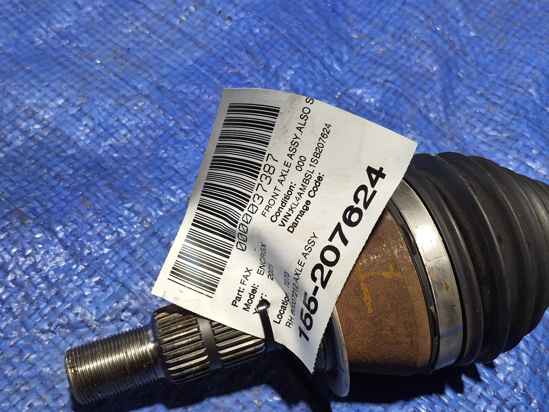 Rh Axle Assy · 2