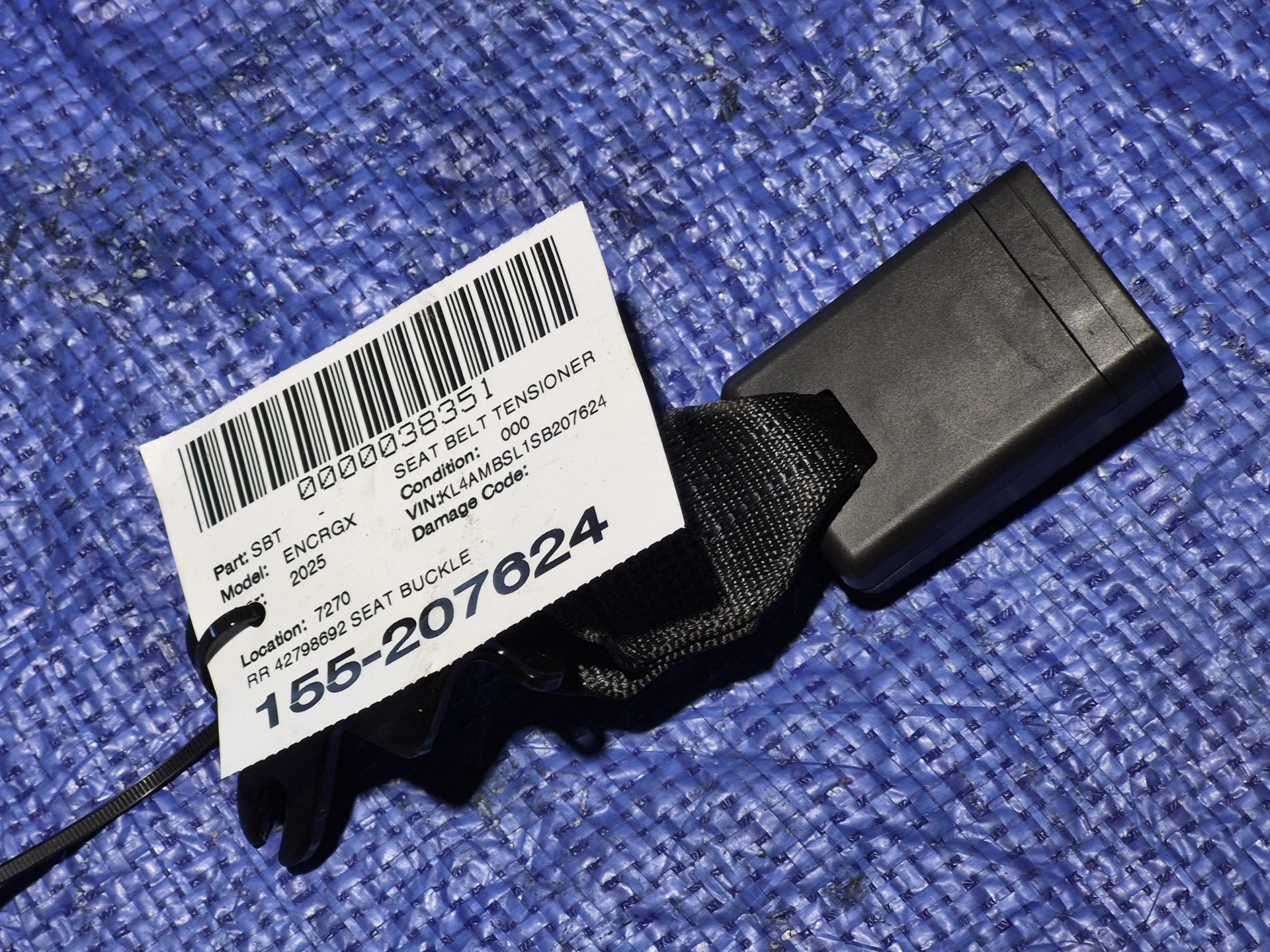 Rr Seat Buckle · 1