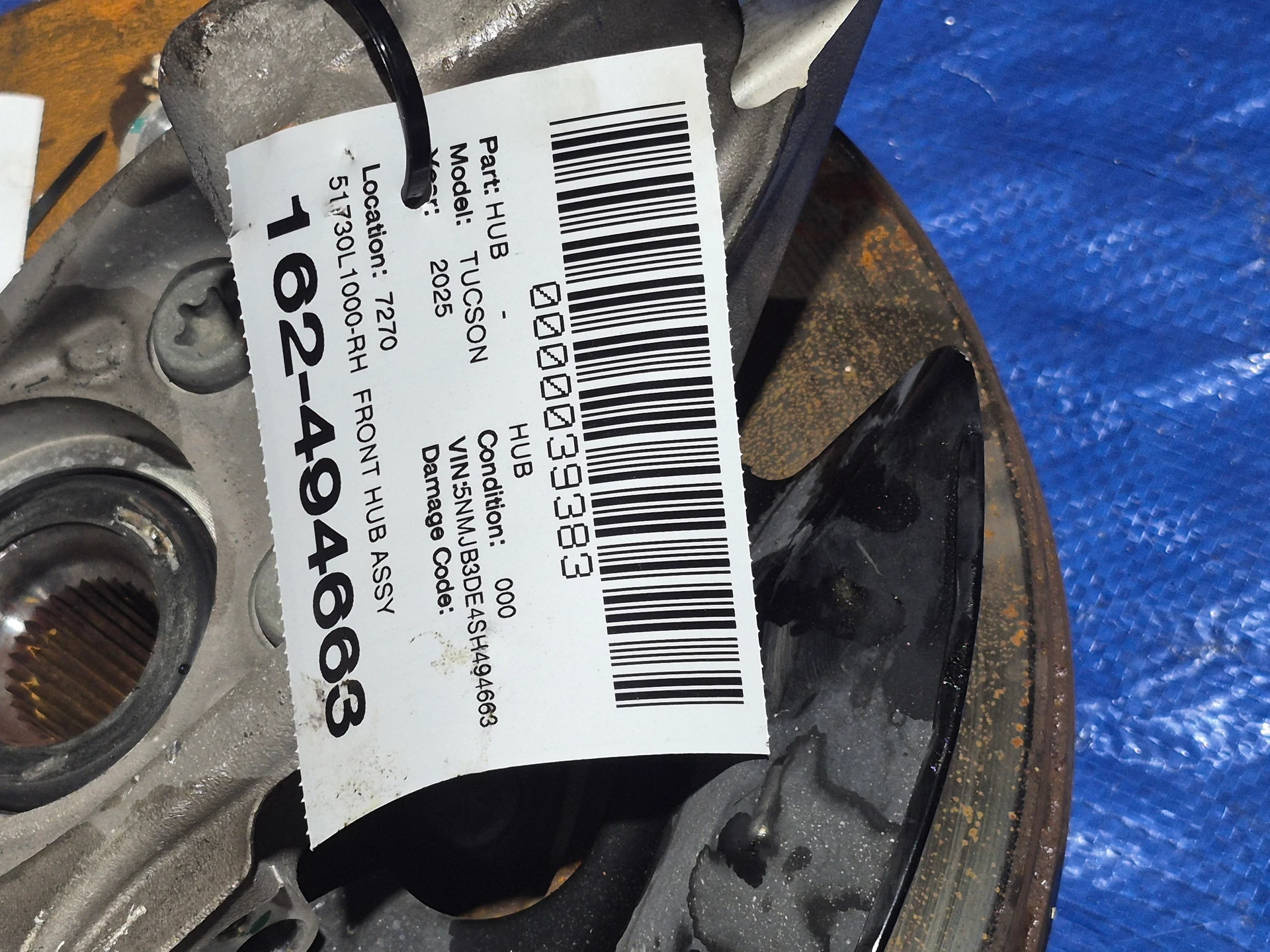 Rh Front Hub Assy · 2