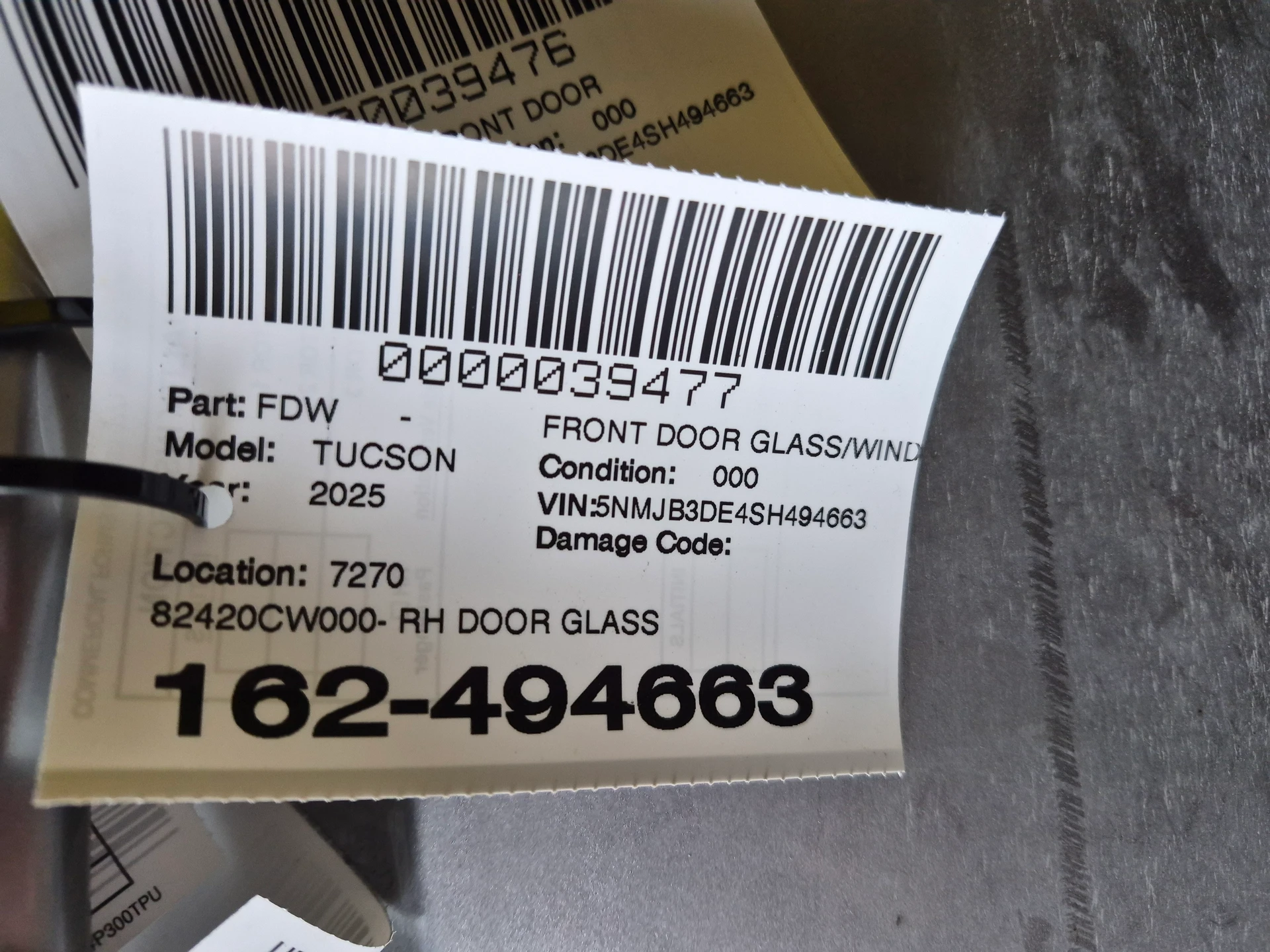 Rh Door Glass · 2