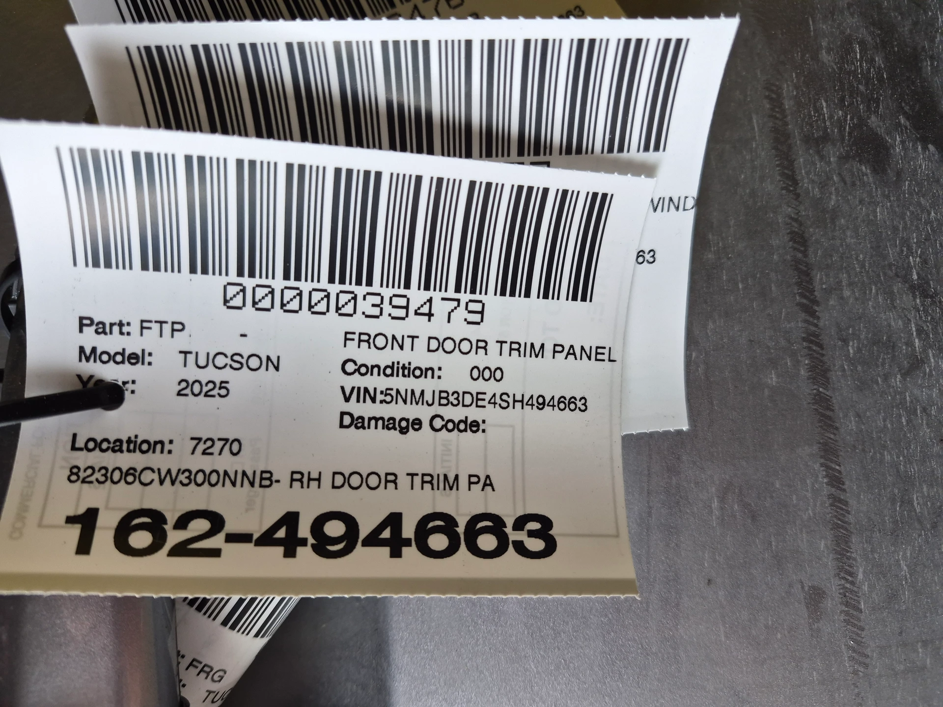 Rh Door Trim Panel · 2
