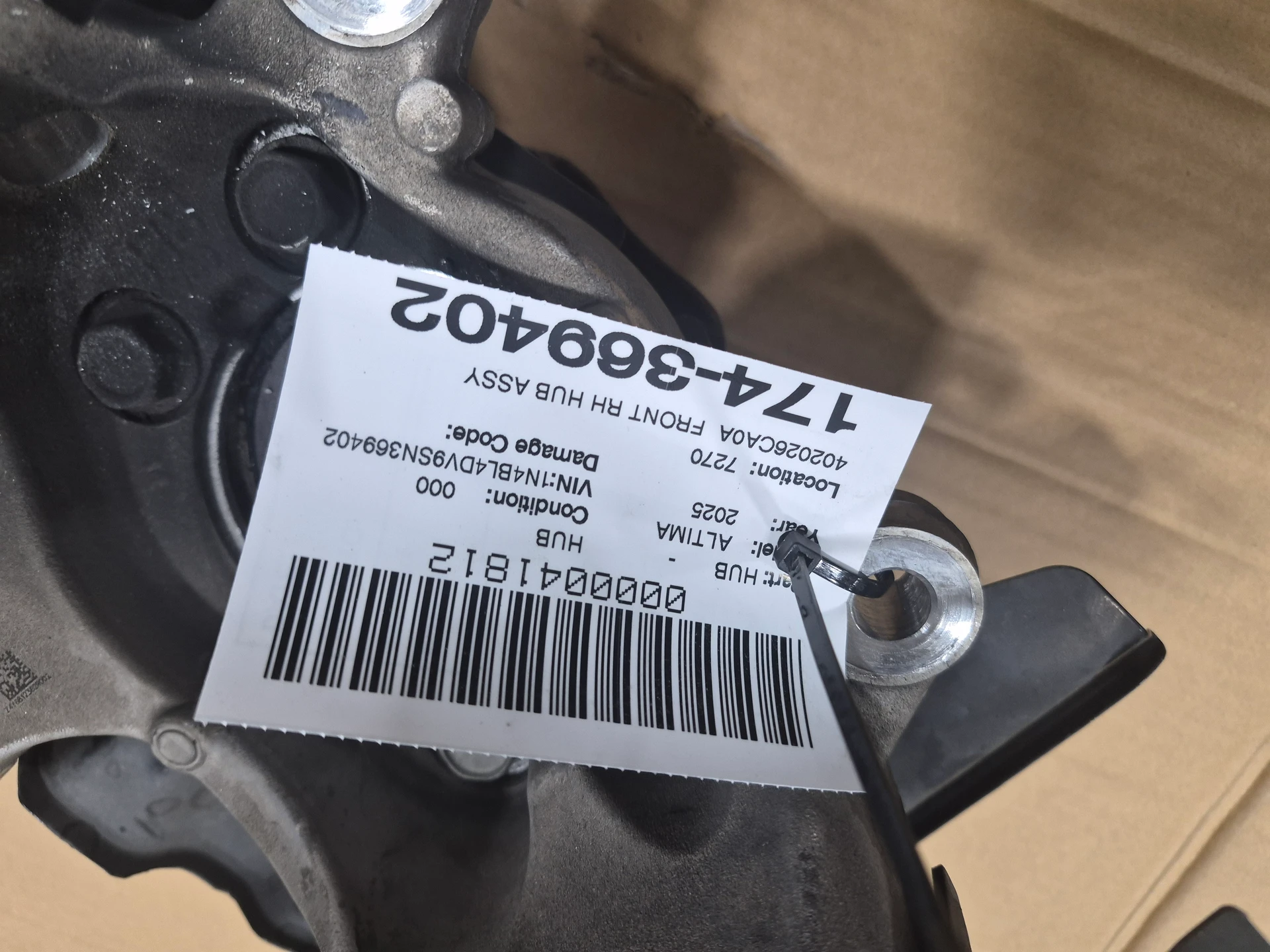 Front Rh Hub Assy · 2