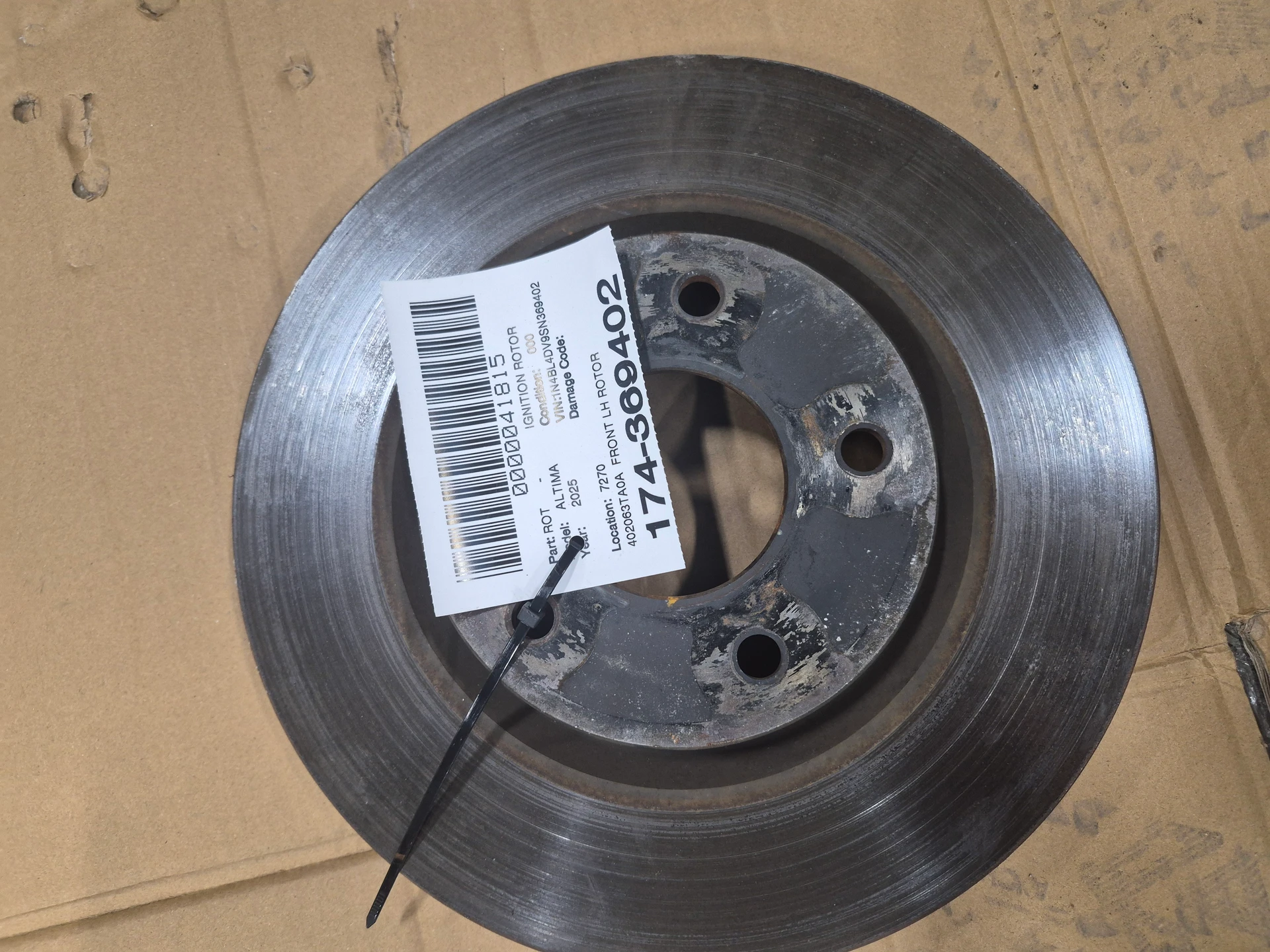 Front Lh Rotor · 1