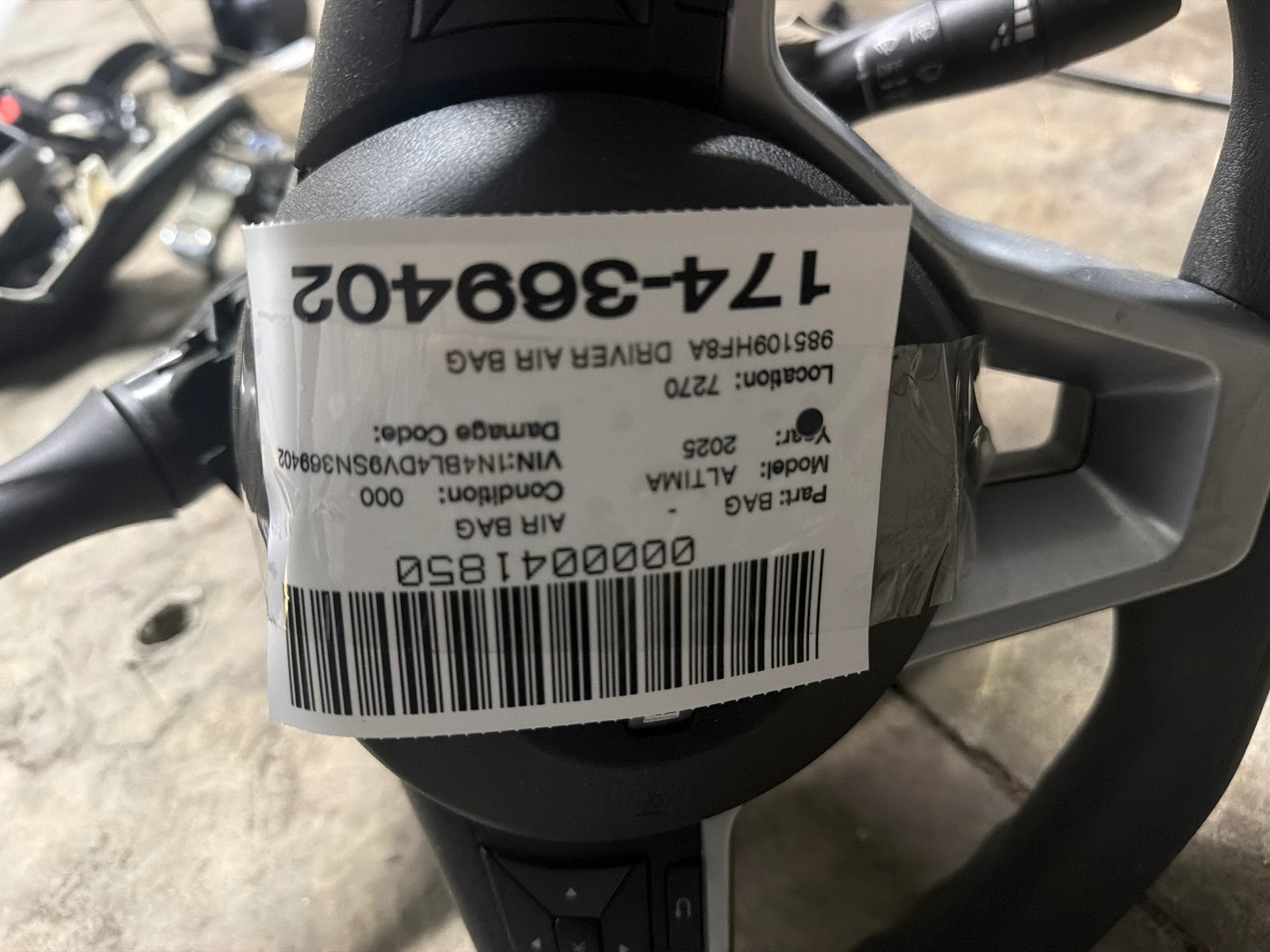 Driver Air Bag · 2