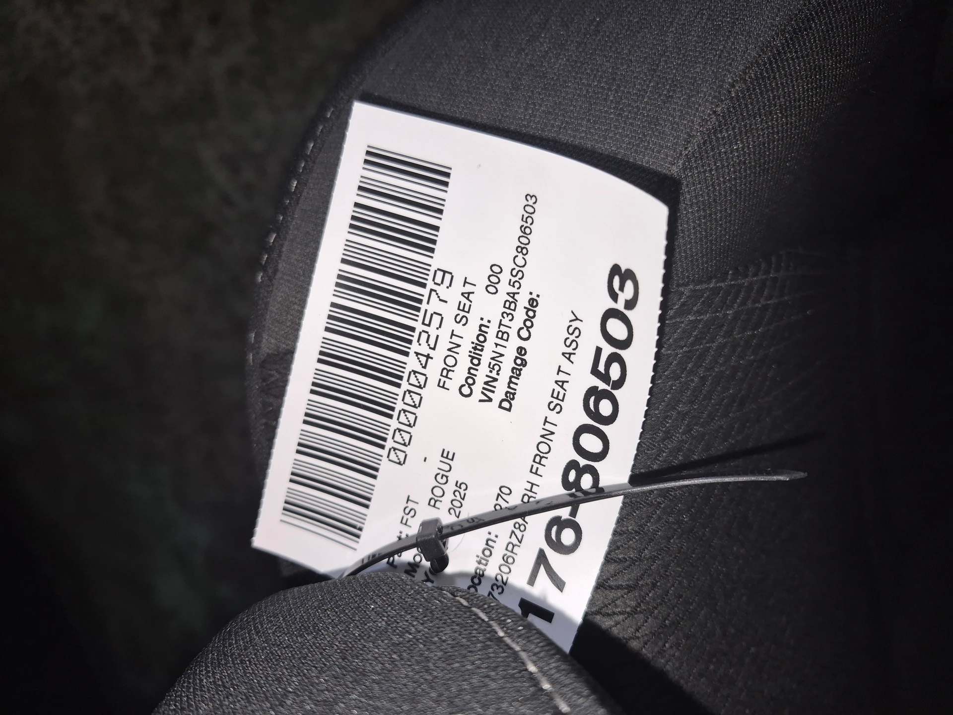 Rh Front Seat Assy · 2